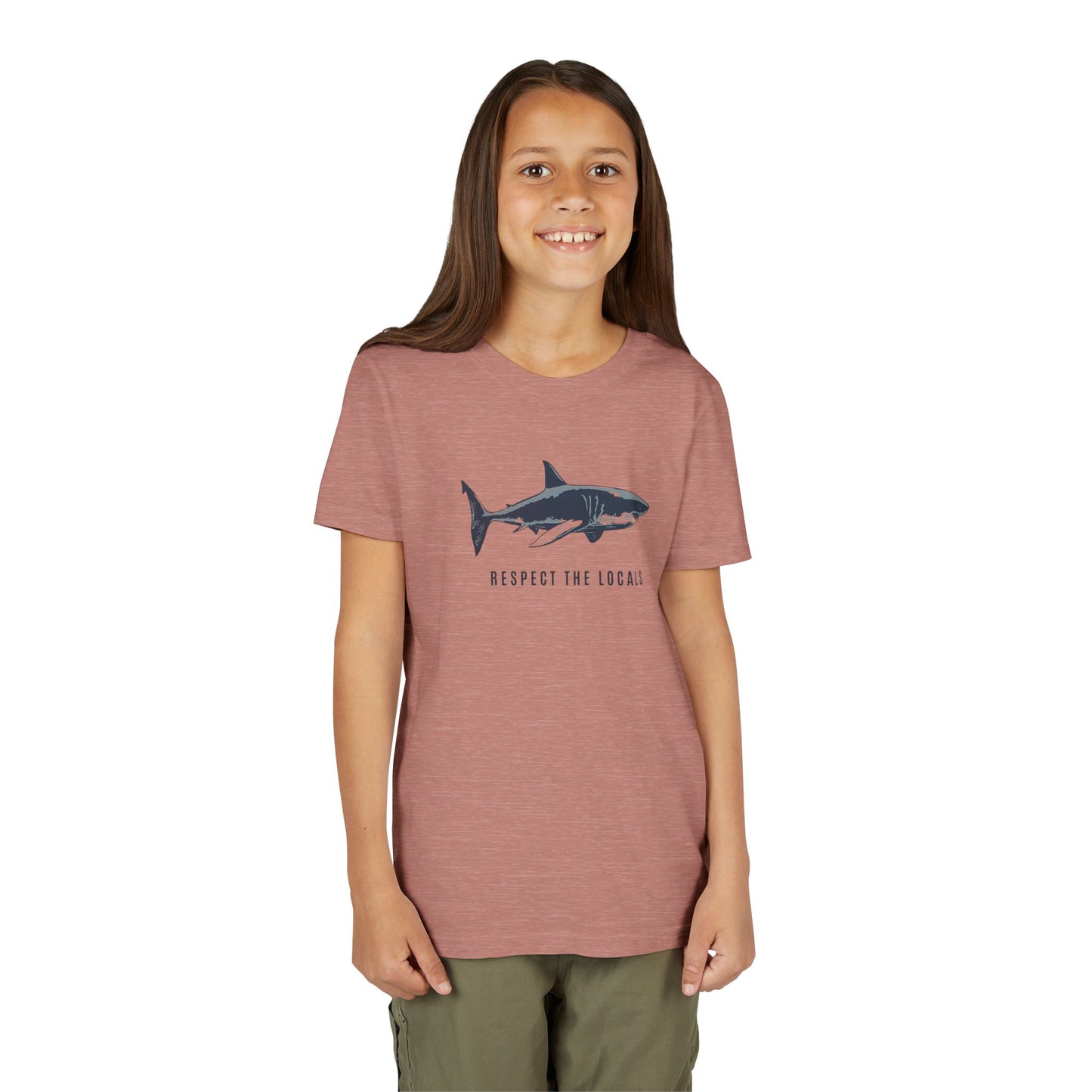 Kids Shark Youth Tee | Respect The Locals | Shark Lovers Shirt