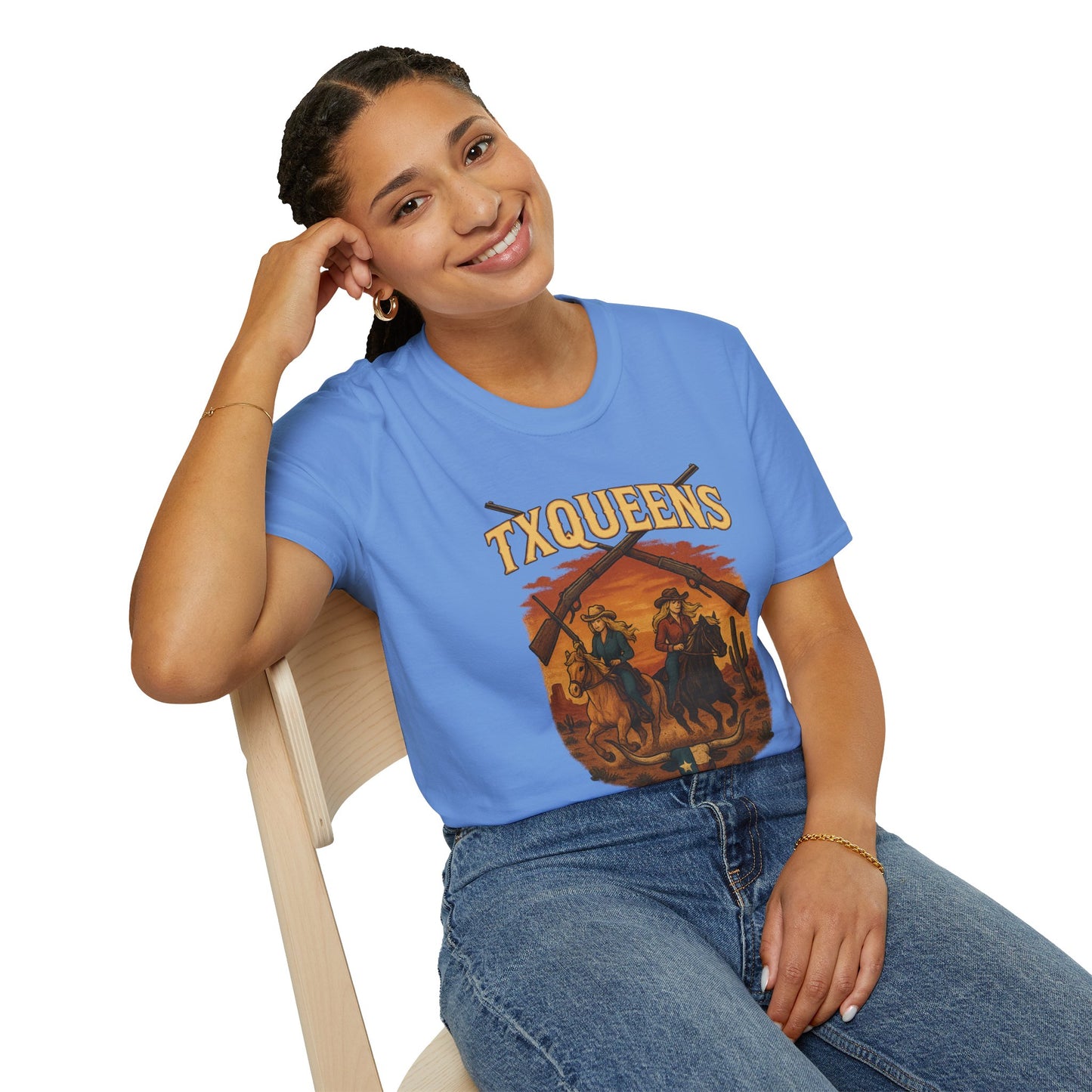 TXQUEENS Western Graphic Unisex T-Shirt