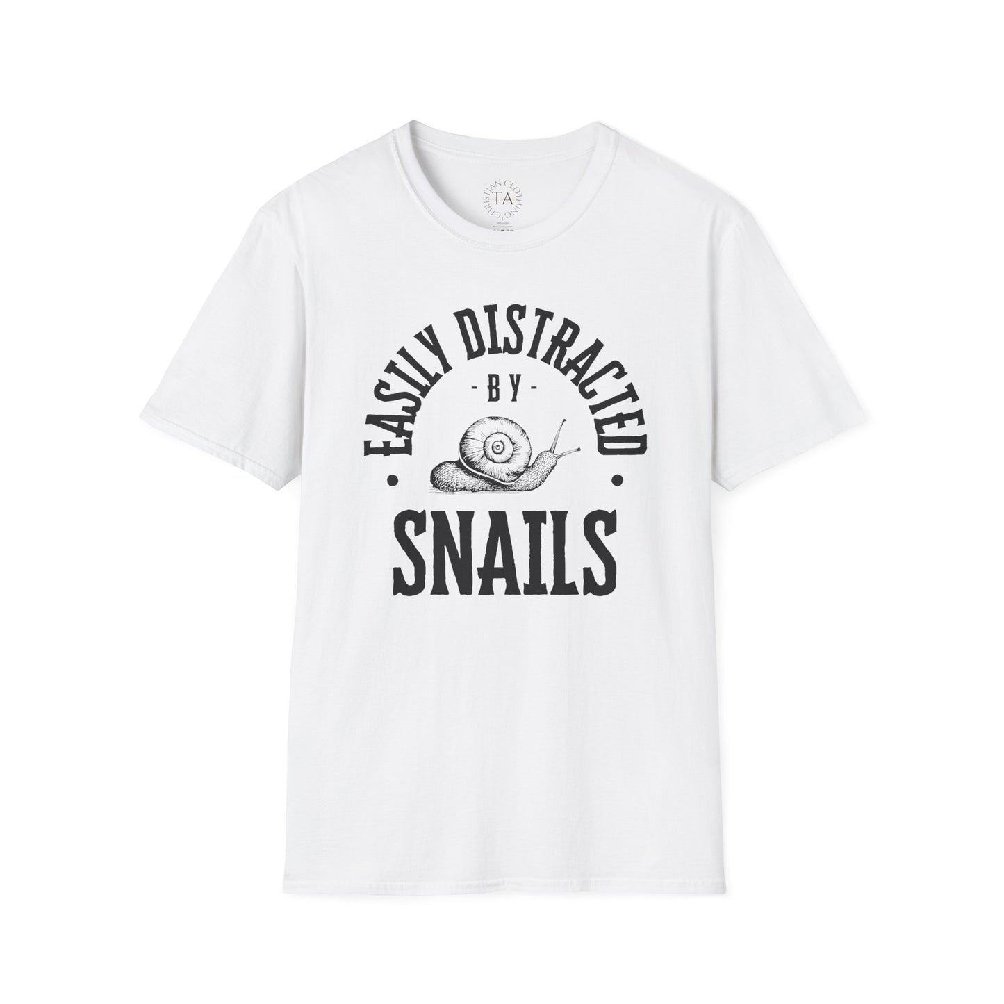 Easily Distracted by Snails Unisex T-Shirt - Cute Graphic Tee for Animal Lovers