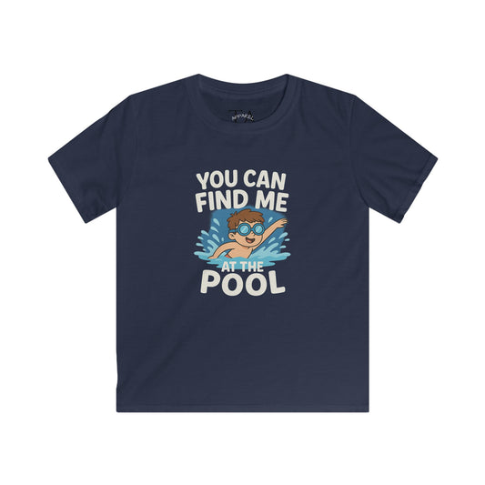 Kids Summer Pool Tee, Fun Tee for Boys, Kids Fashion, Summer Apparel, Pool Party Shirt, Swimwear Gift