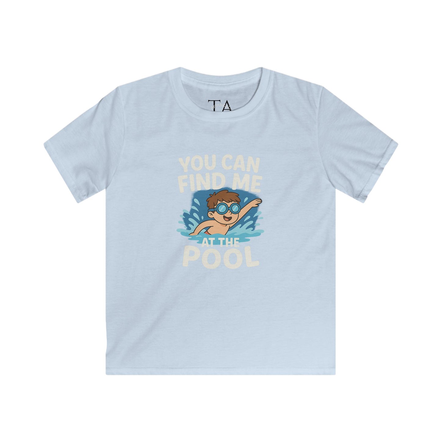 Kids Summer Pool Tee, Fun Tee for Boys, Kids Fashion, Summer Apparel, Pool Party Shirt, Swimwear Gift