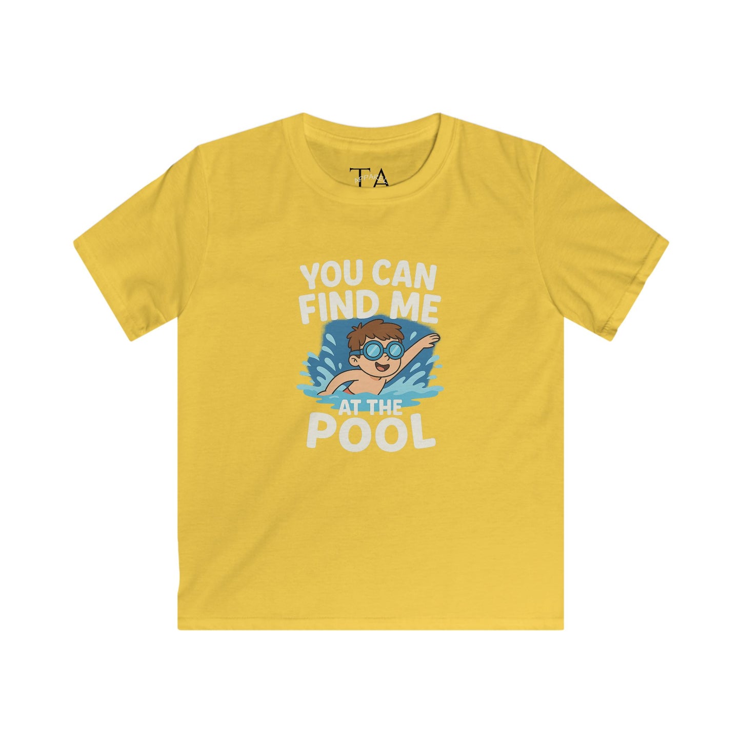 Kids Summer Pool Tee, Fun Tee for Boys, Kids Fashion, Summer Apparel, Pool Party Shirt, Swimwear Gift
