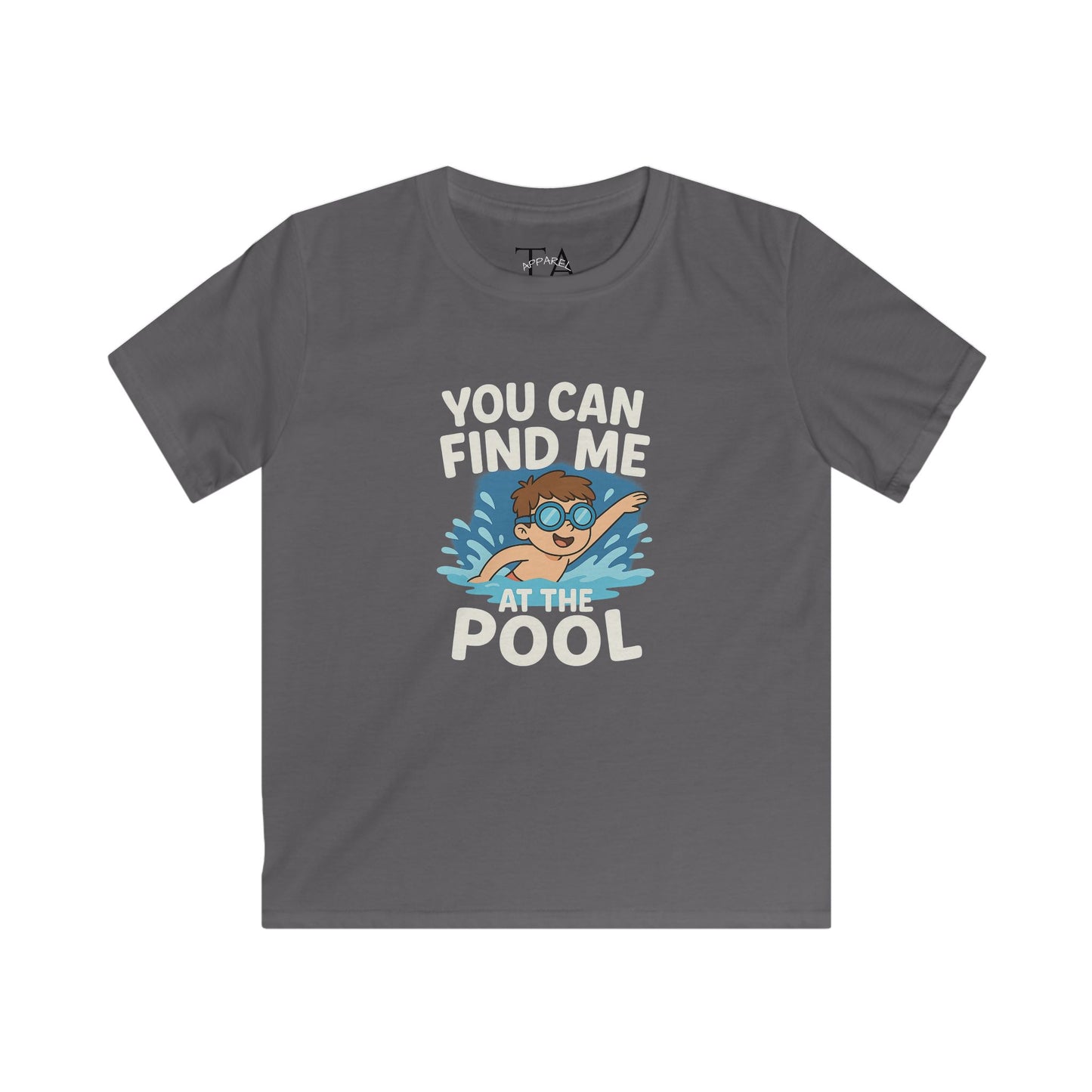 Kids Summer Pool Tee, Fun Tee for Boys, Kids Fashion, Summer Apparel, Pool Party Shirt, Swimwear Gift