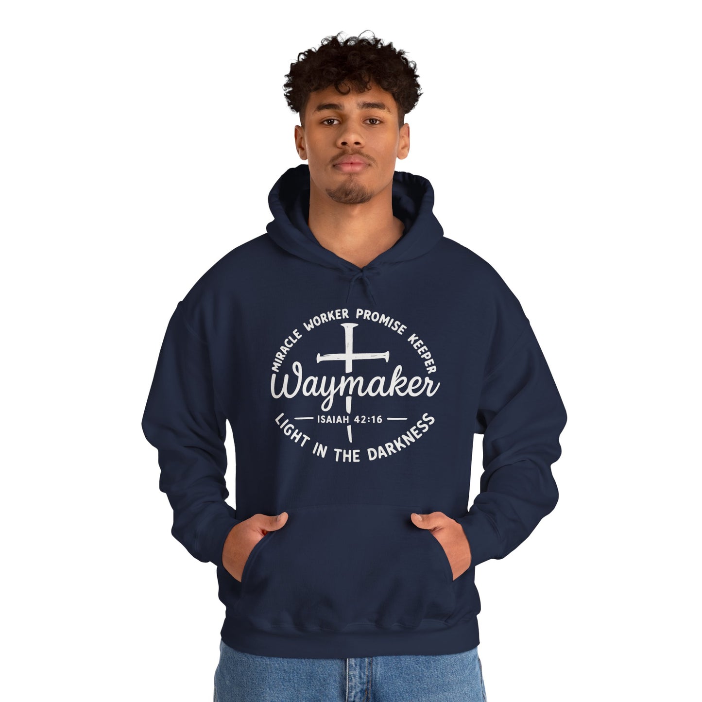 Faith Inspired Waymaker Hoodie - Cozy Sweatshirt for Faith Lovers and Celebrations