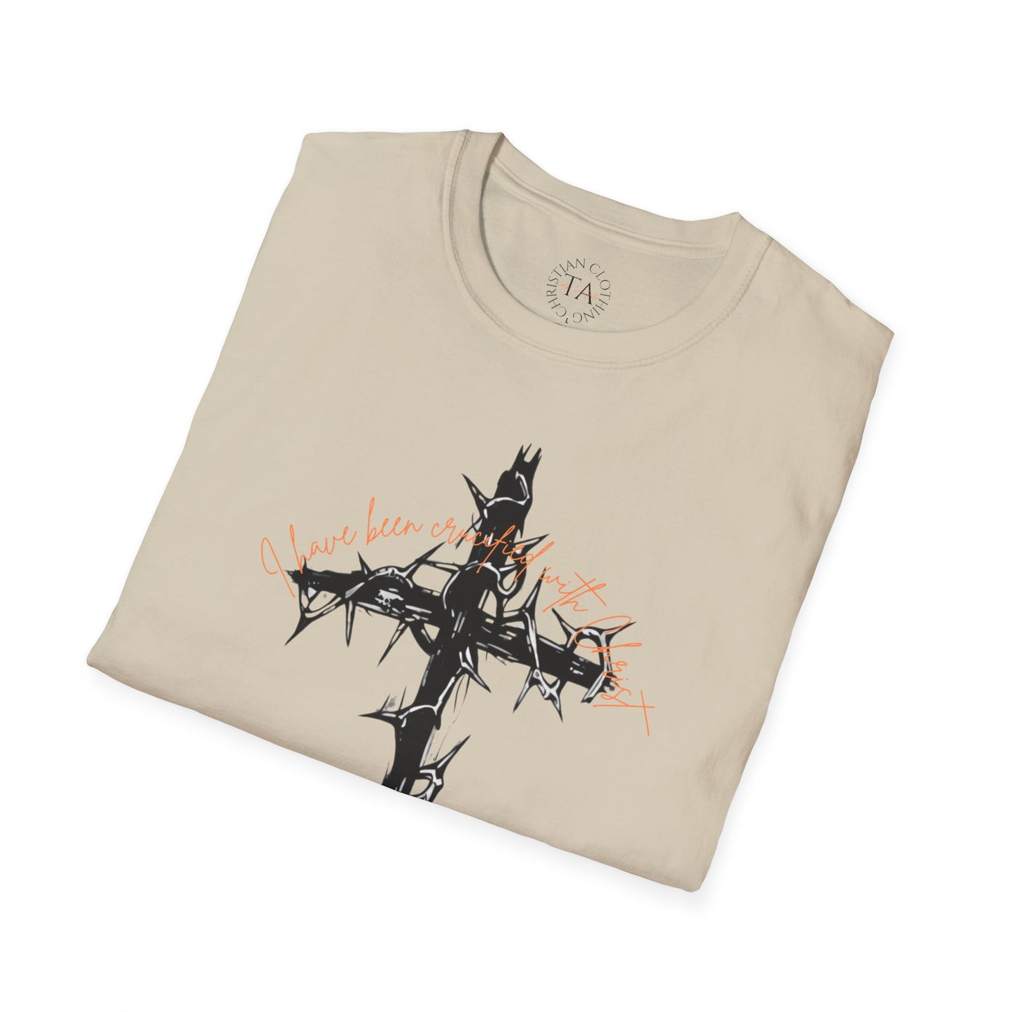 Faith Inspired Christian Cross Unisex T-Shirt - 'I Have Been Crucified with Christ' Design