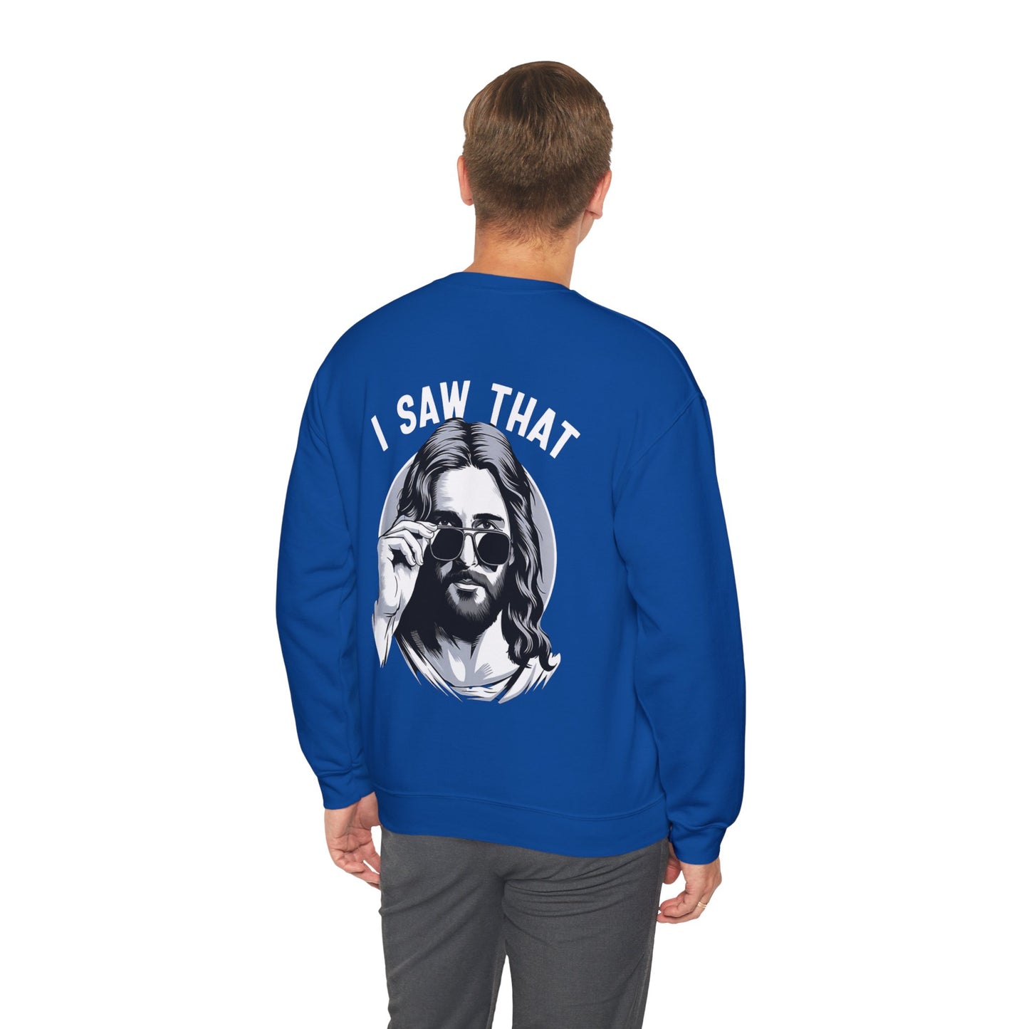 Faith Inspired Christian Humor Sweatshirt - 'I Saw That' Crewneck