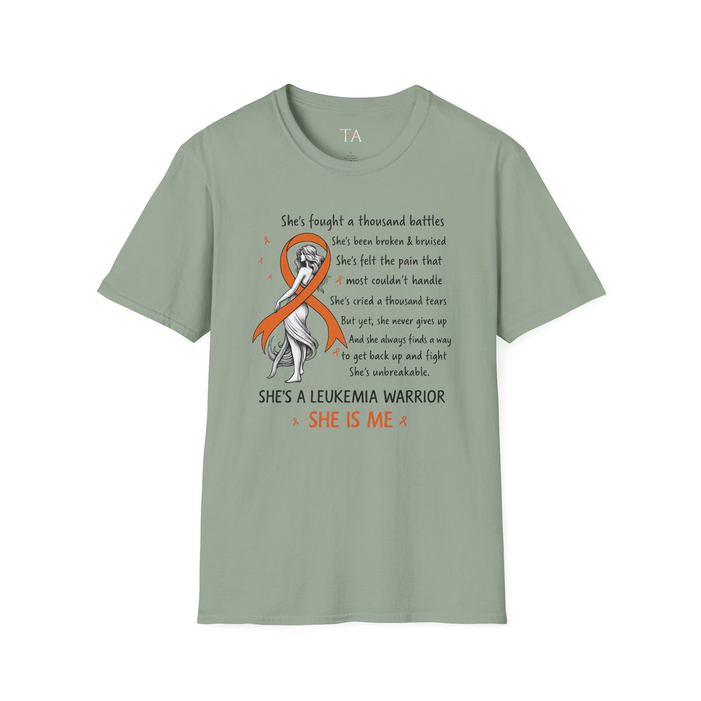 Leukemia Warrior T-Shirt - Unisex Softstyle Support Apparel