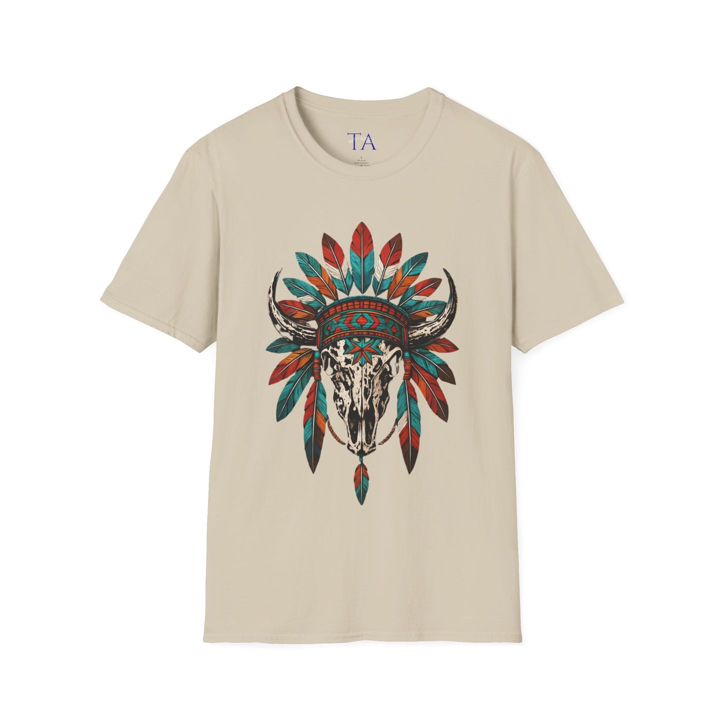 Native American Bull Skull Unisex T-Shirt