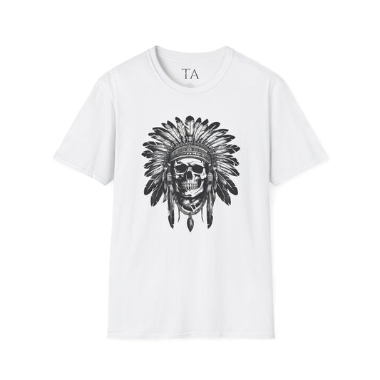 Native American Skull Graphic Unisex T-Shirt