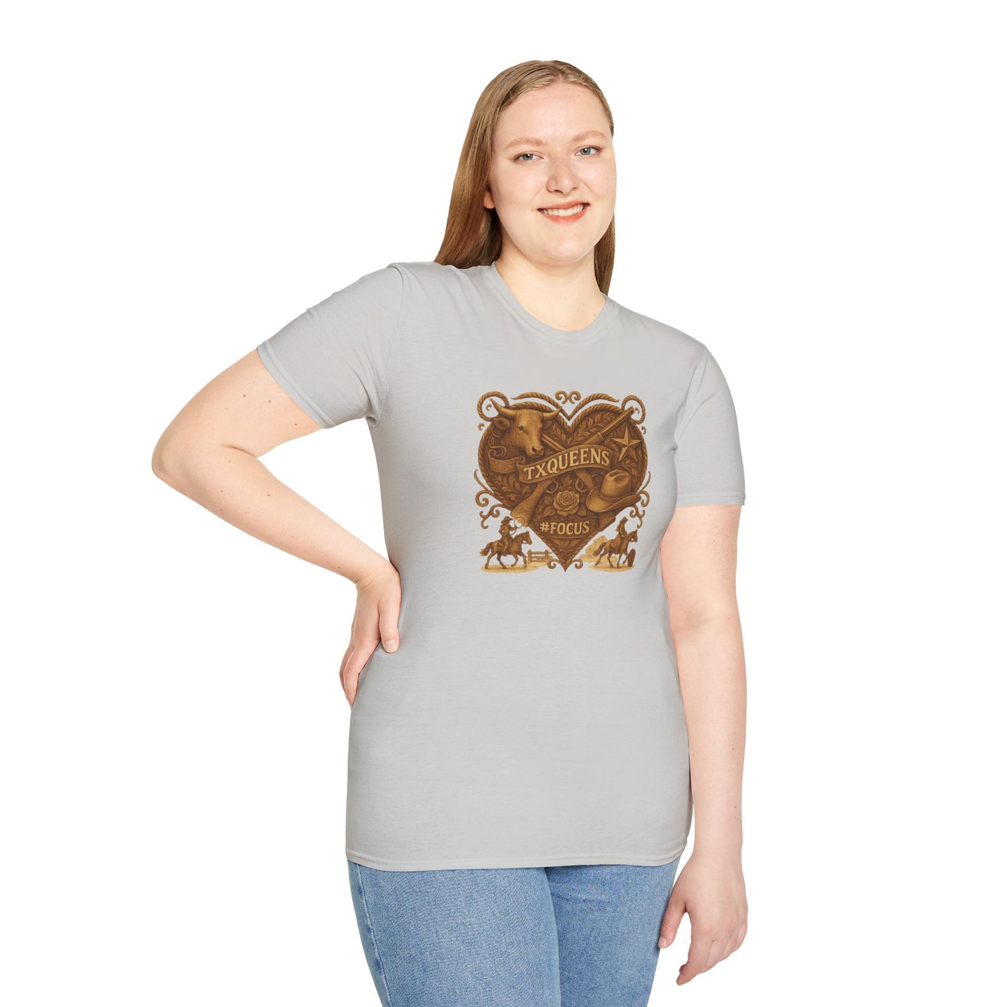 Texas Queens Graphic Tee | Soft Unisex T-Shirt, Trendy Shirt for Women, Cute Gift for Queens, Birthday Celebration, Everyday Style. Women's