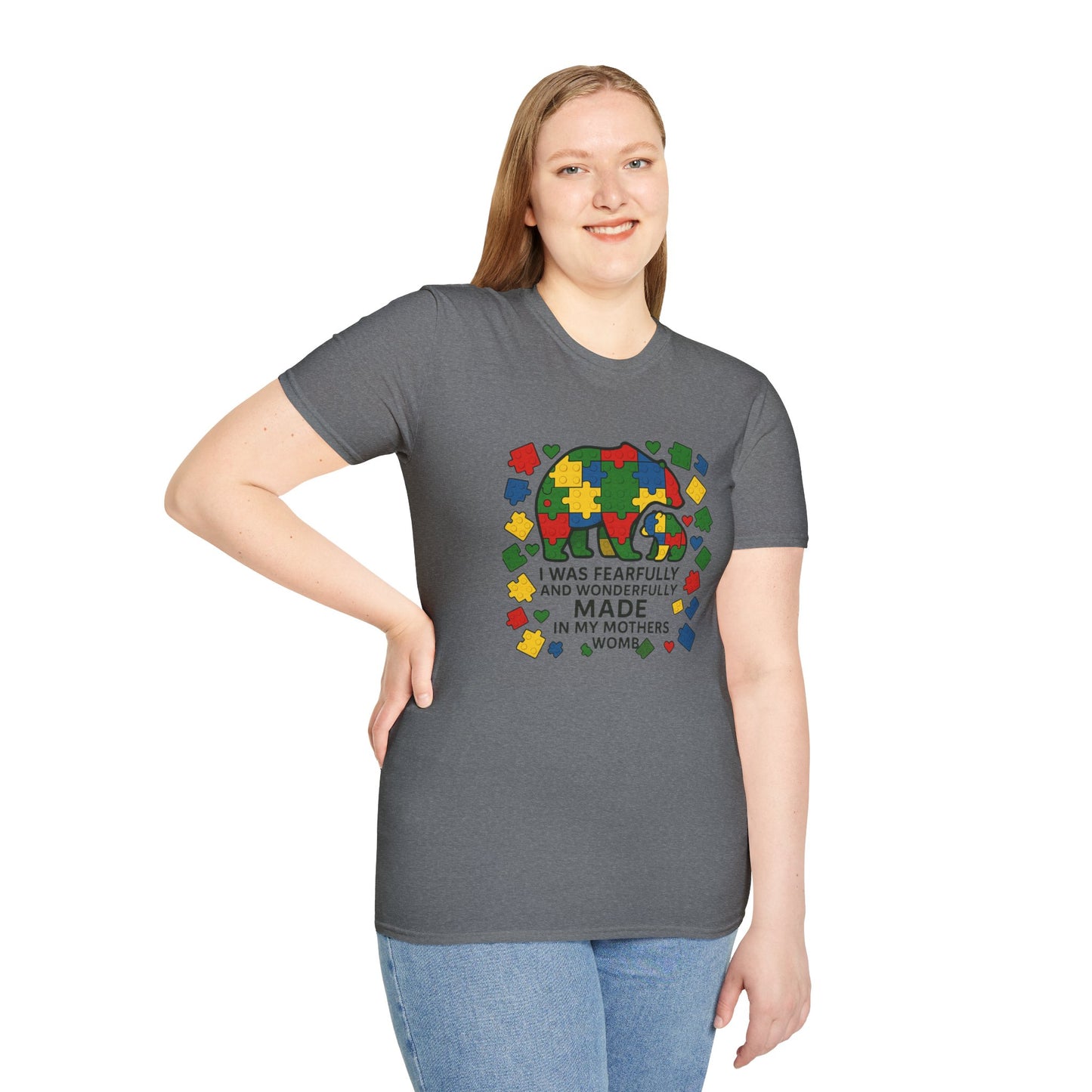 Autism Lego Mama Bear T-Shirt