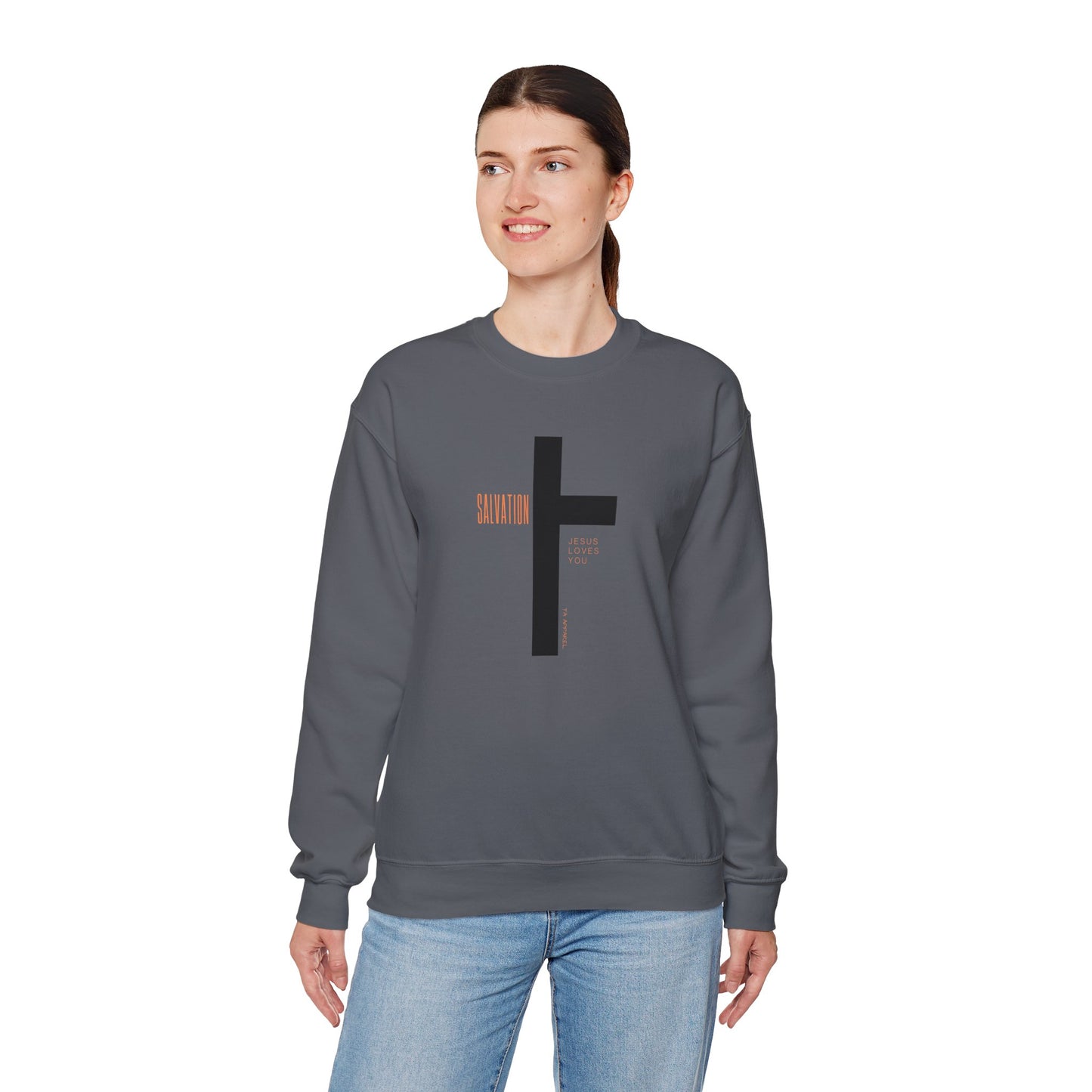 Faith Inspired Salvation Cross Sweatshirt