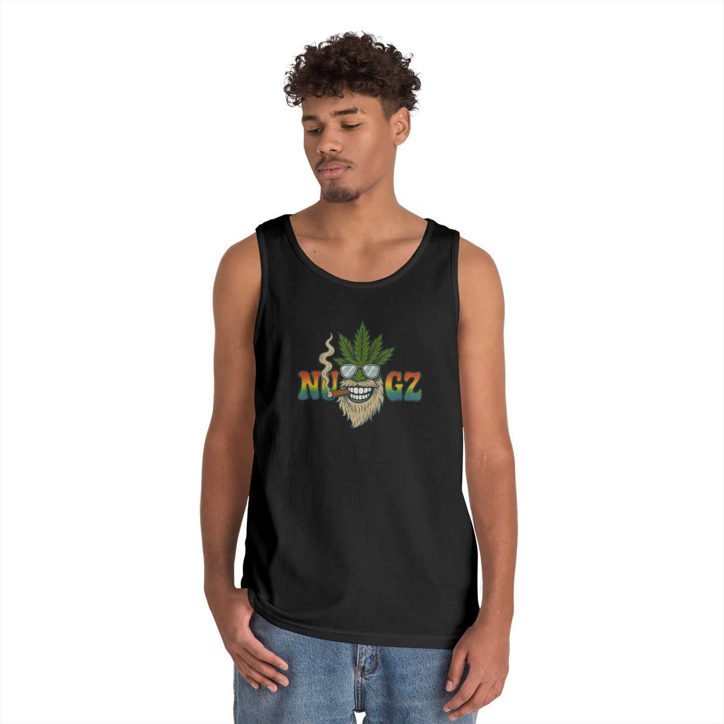 NUGZ Chill Vibes Tank Top | Retro Cannabis Design