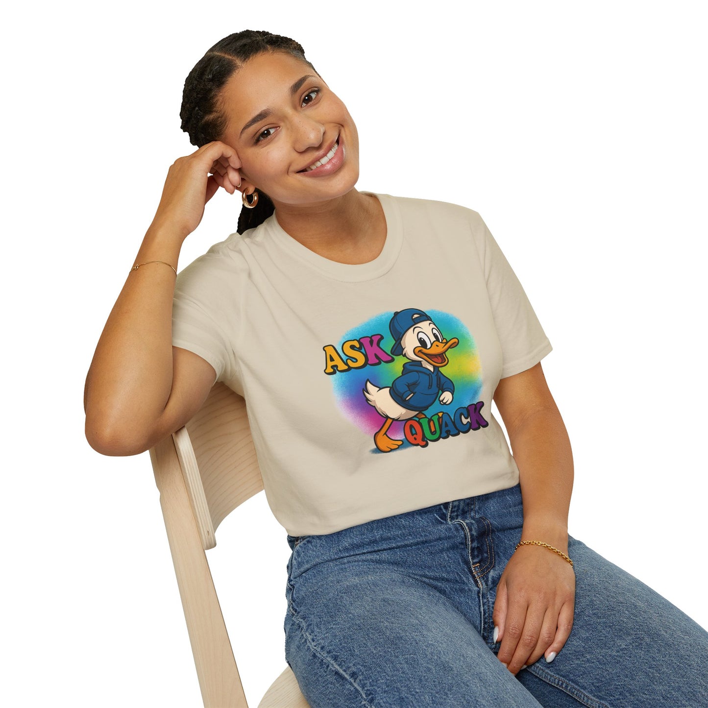 Ask Quack Quirky Duck Humor T-Shirt