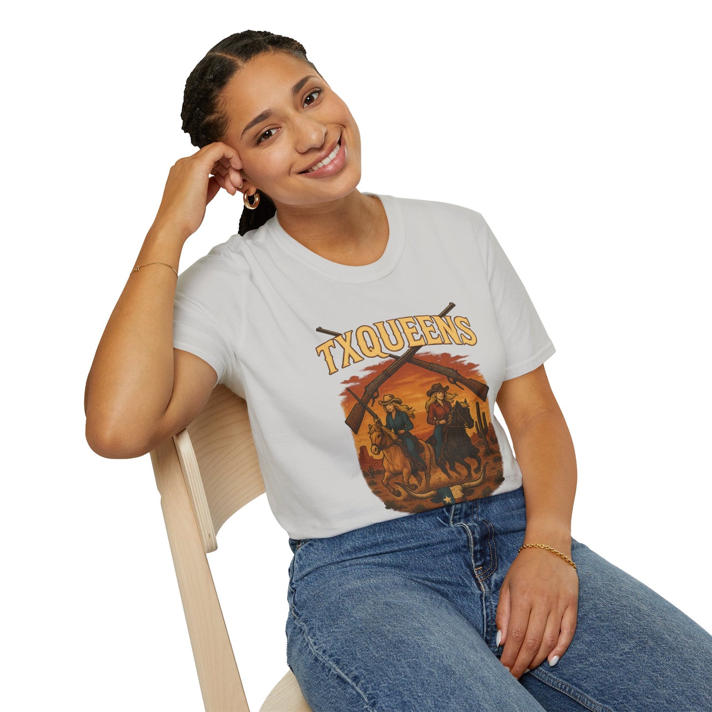 TXQUEENS Western Graphic Unisex T-Shirt