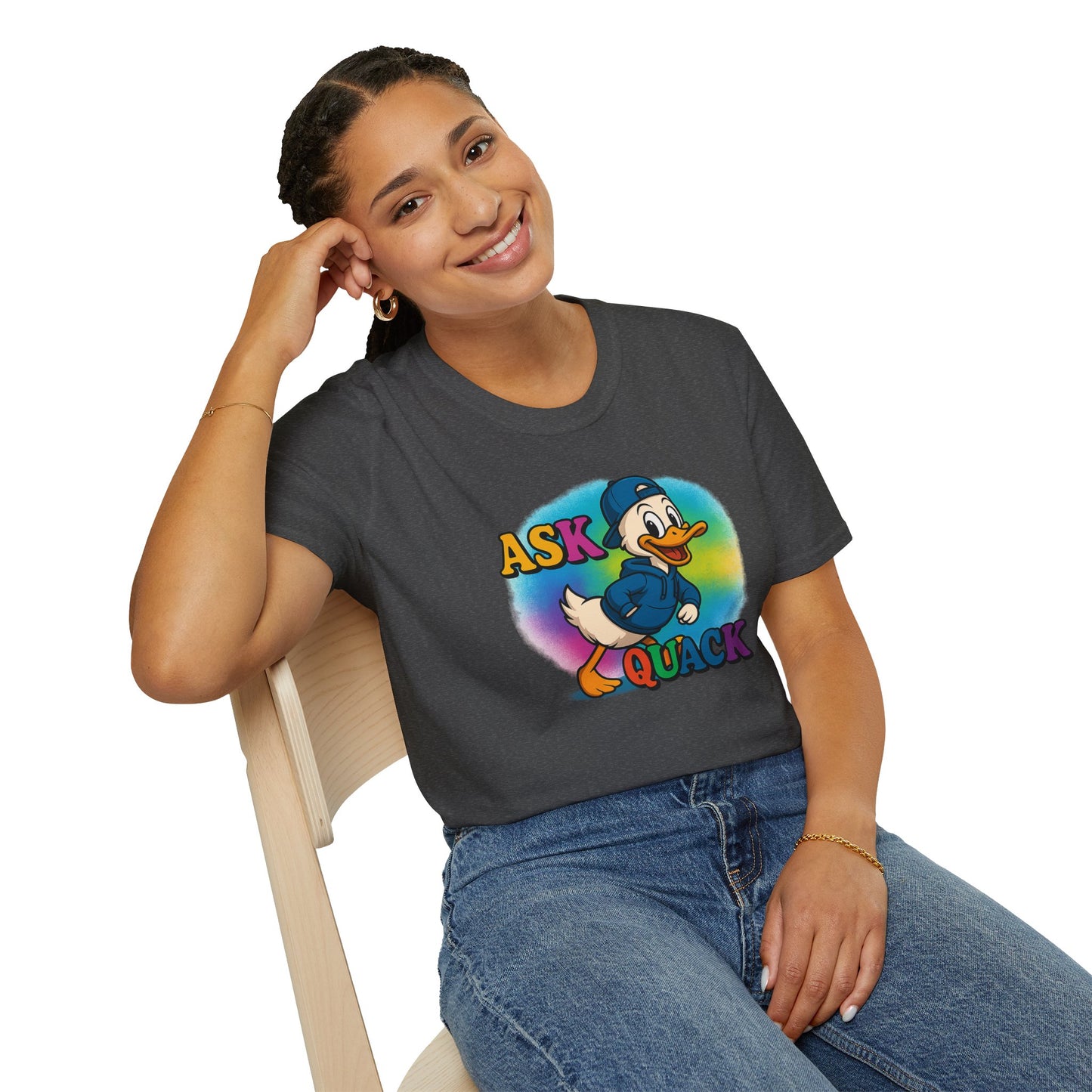 Ask Quack Quirky Duck Humor T-Shirt
