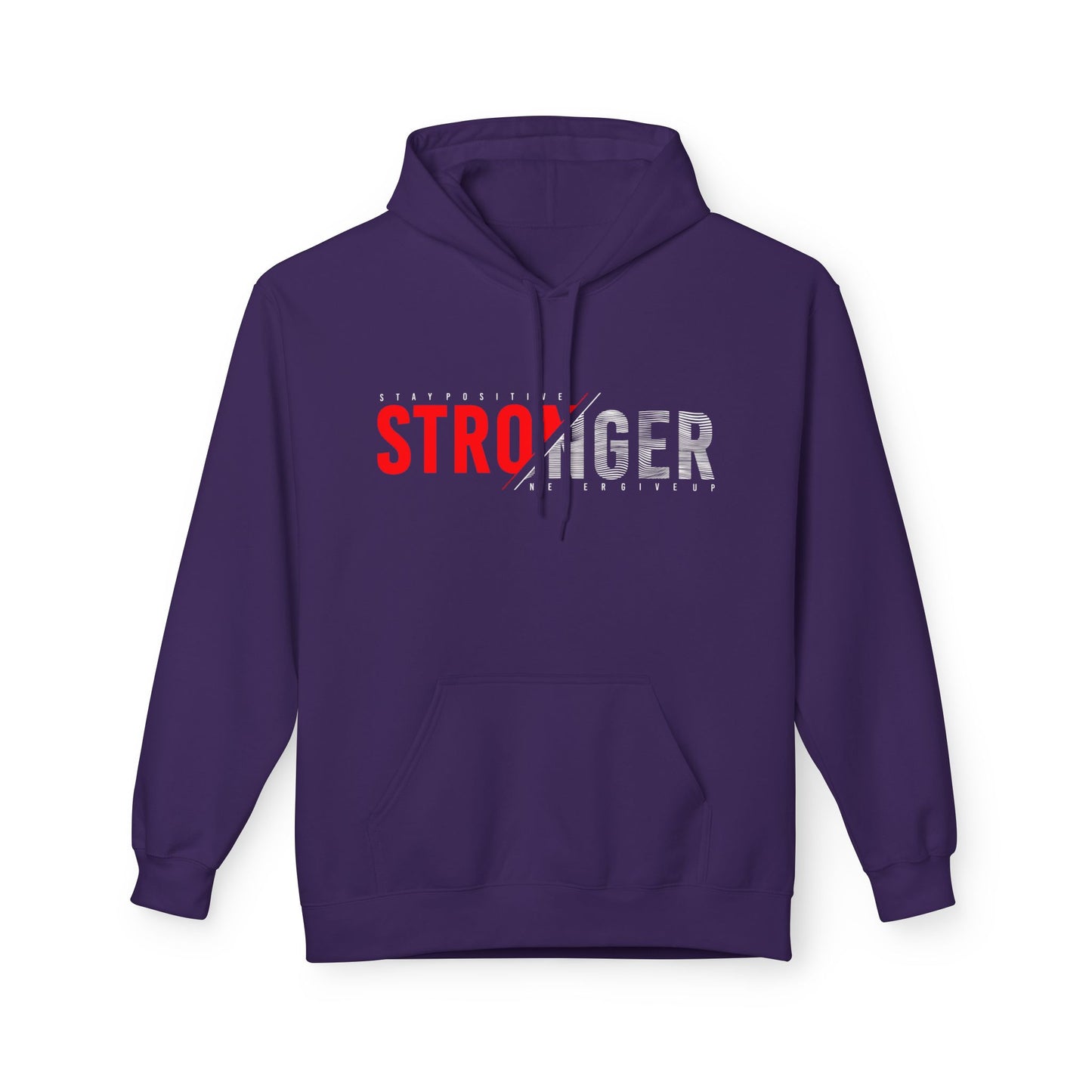 Stronger Every Day Motivational Hoodie – Stay Positive, Never Give Up