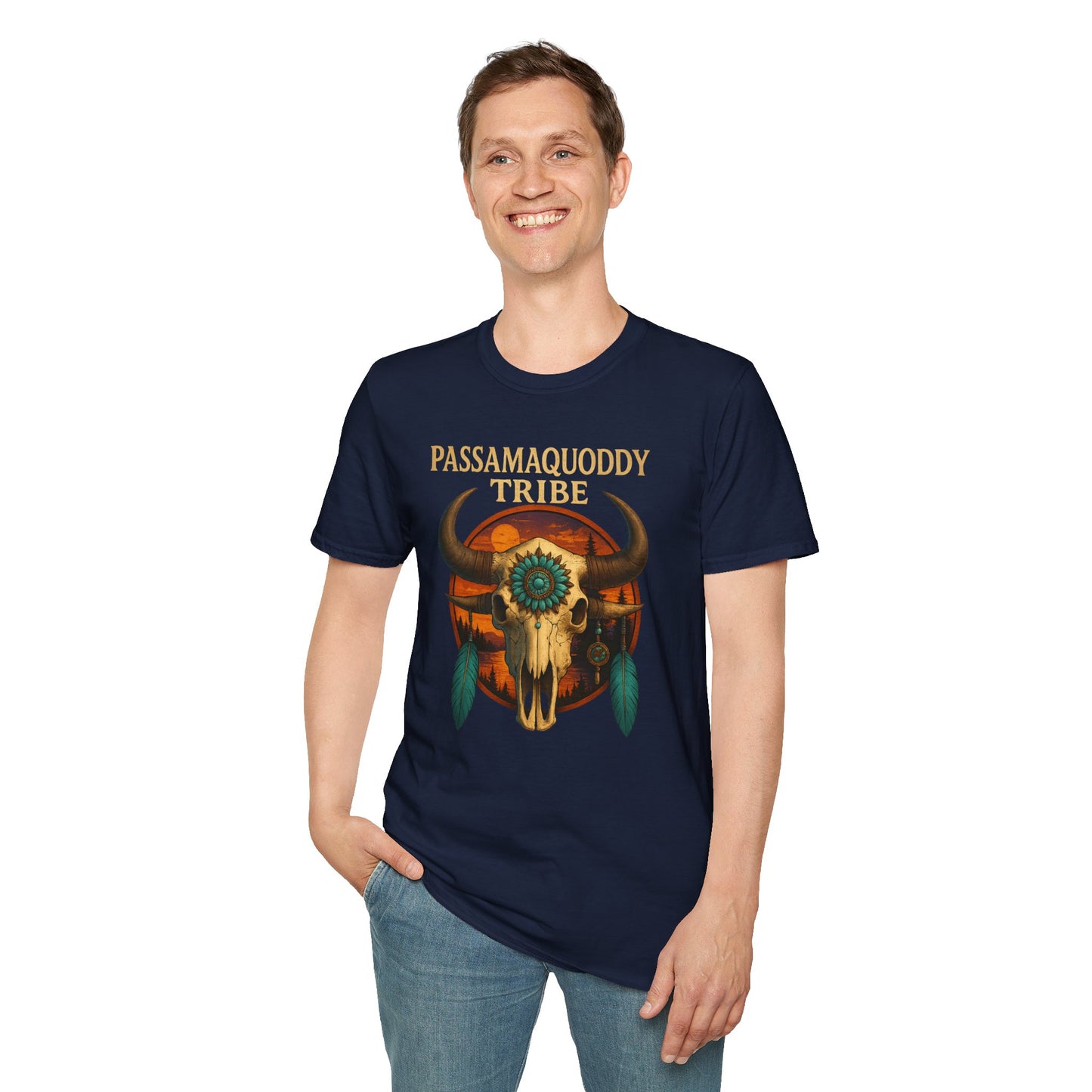 Tribal Graphic T-Shirt - Passamaquoddy Tribe Design2, Gift for Adventurers