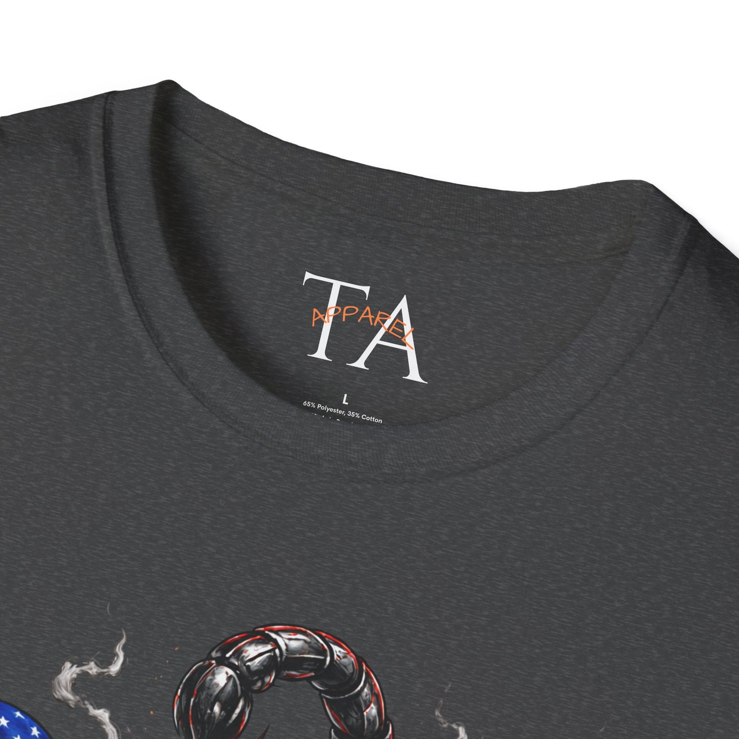 Scorpion design with US UK Flags T-Shirt | Patriotic Skull Tee