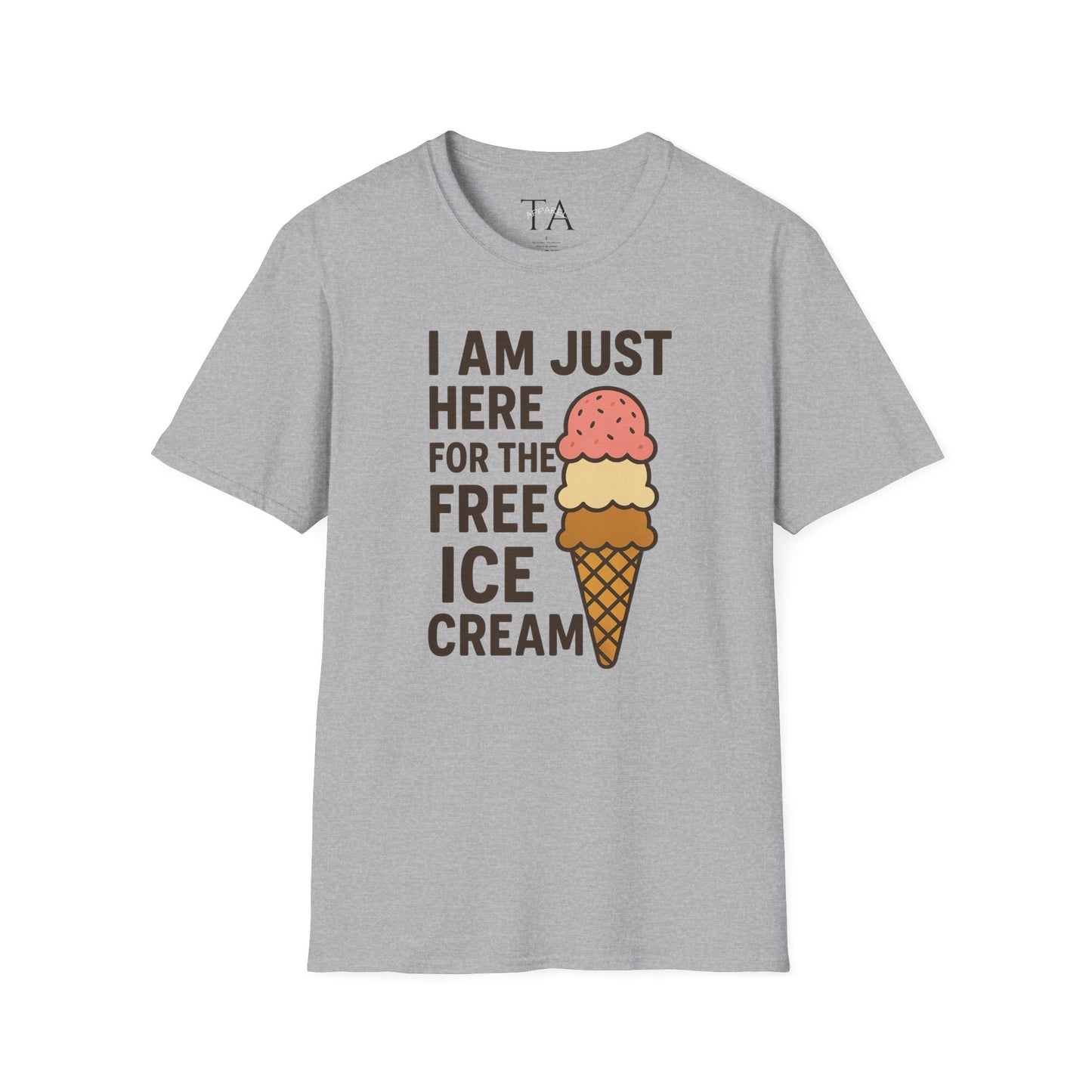 Ice Cream Lover's Unisex T-Shirt, Funny Graphic Tee, Summer Apparel, Sweet Treats Gift, Birthday Humor Shirt
