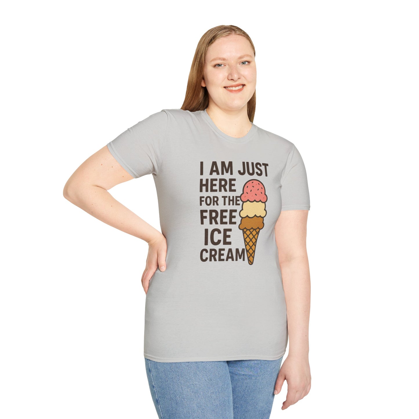 Ice Cream Lover's Unisex T-Shirt, Funny Graphic Tee, Summer Apparel, Sweet Treats Gift, Birthday Humor Shirt