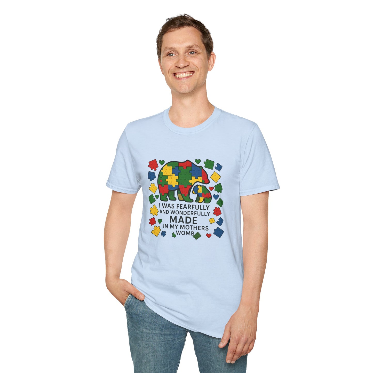 Autism Lego Mama Bear T-Shirt