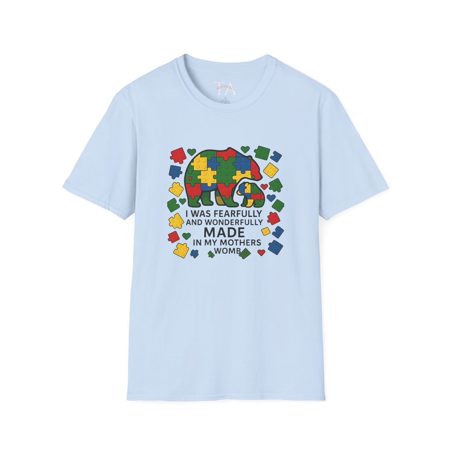 Autism Lego Mama Bear T-Shirt