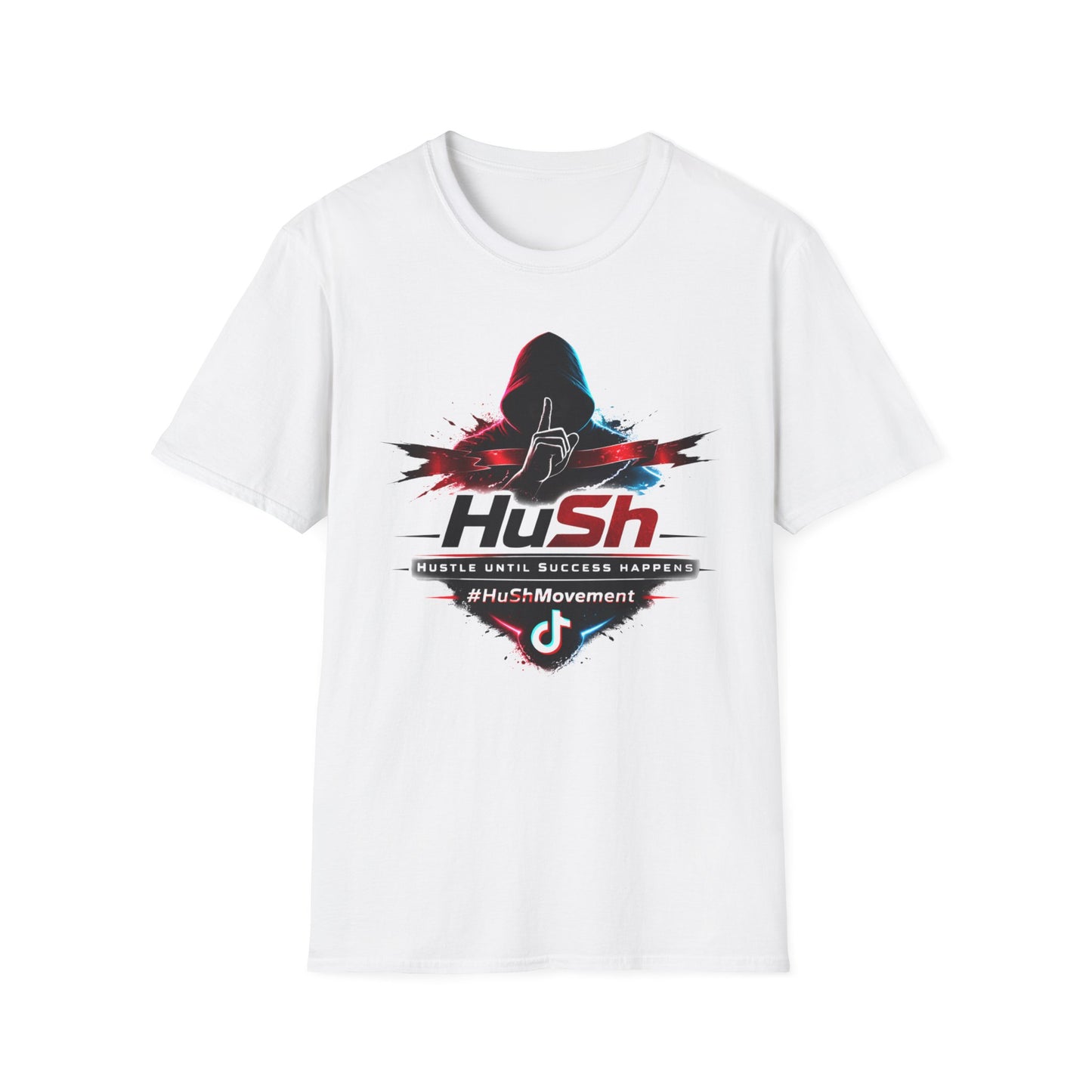 #HuSh silhouette graphic Tee | Hustle Until Success Happens, #HuShMovement