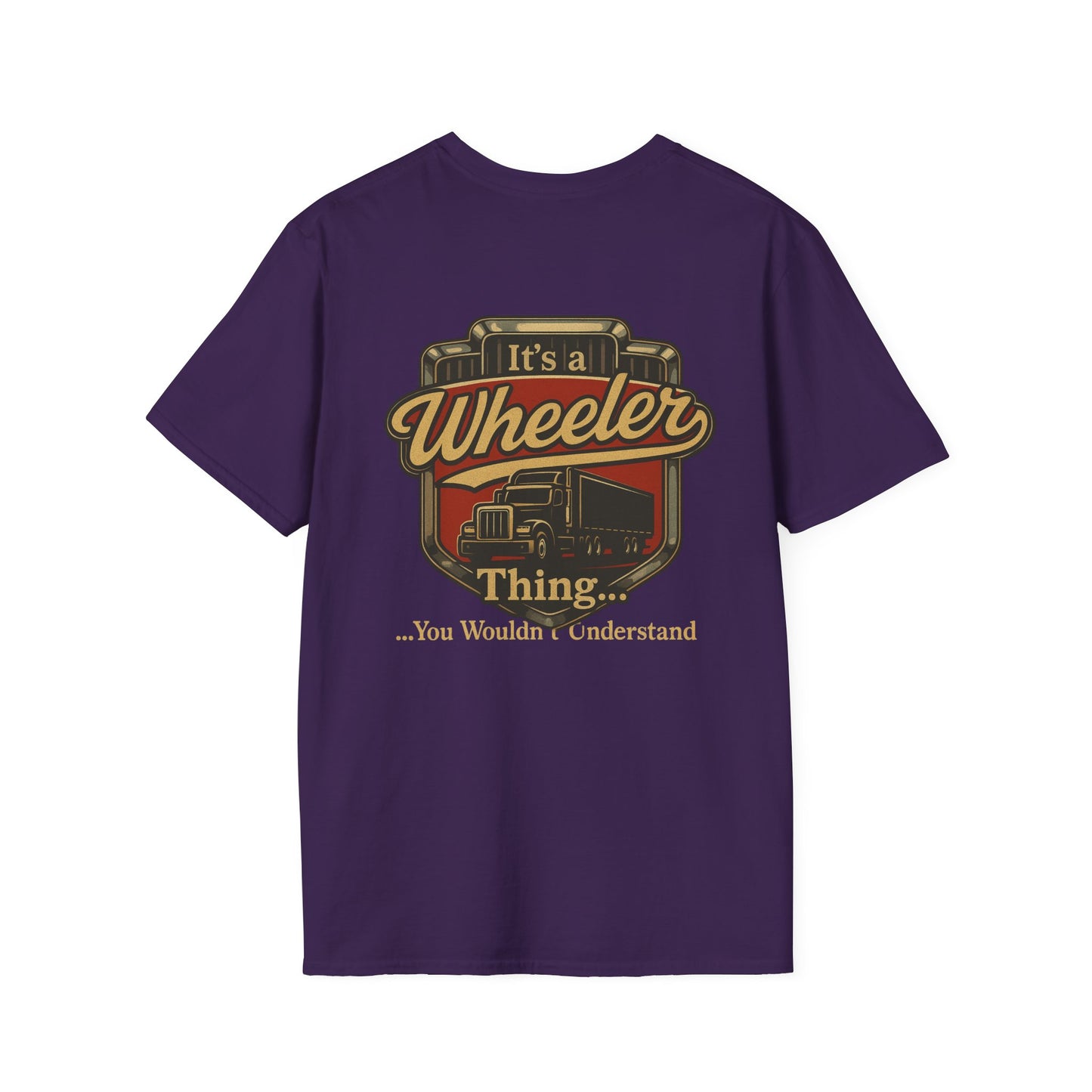 "It's a Wheeler Thing" Unisex Softstyle T-Shirt, Ideal for Truck Lovers, Gifts for Drivers, Casual Wear, Perfect for Birthdays, Father's Day