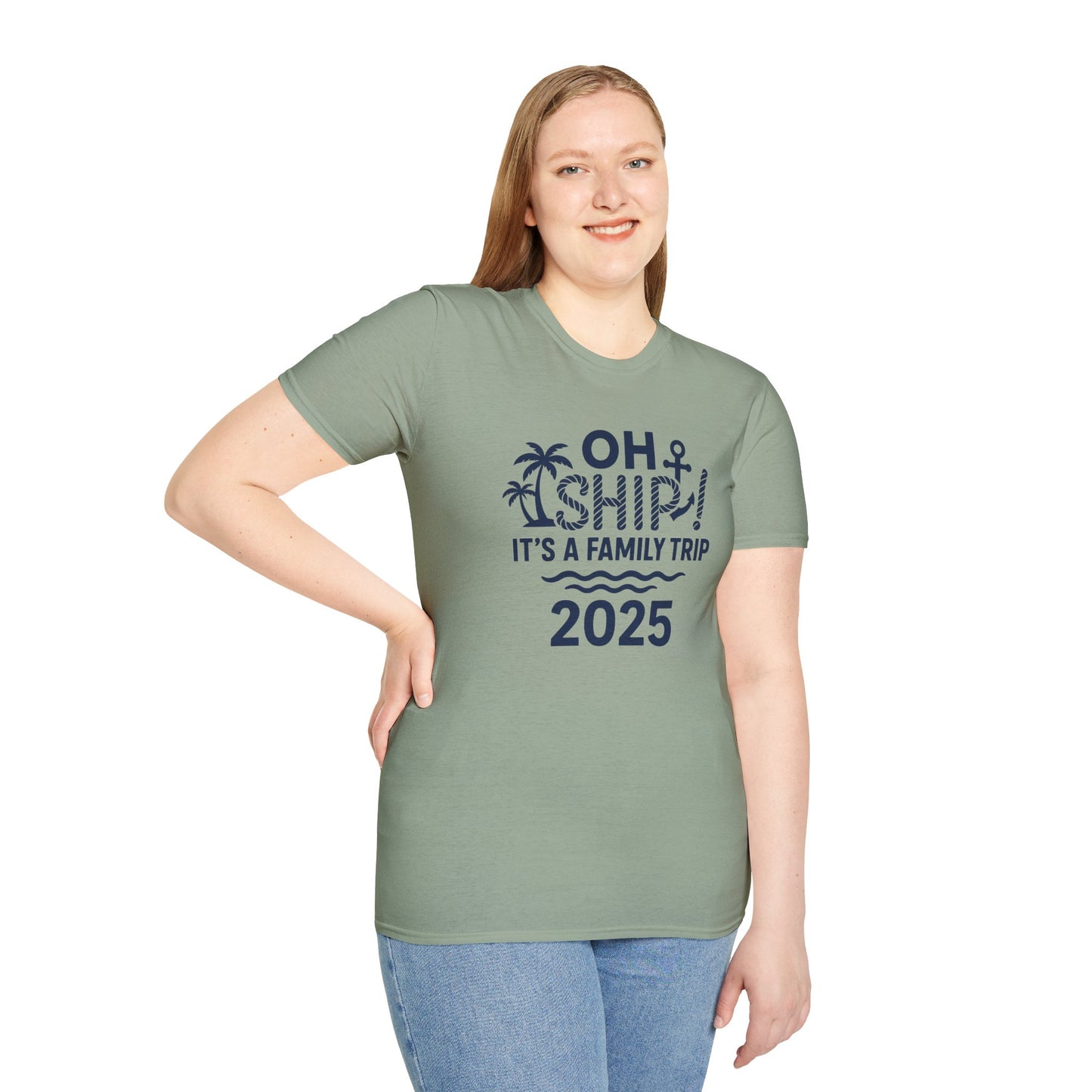 Family Cruise Vacation T-Shirt - Oh Ship, It's A Family Trip