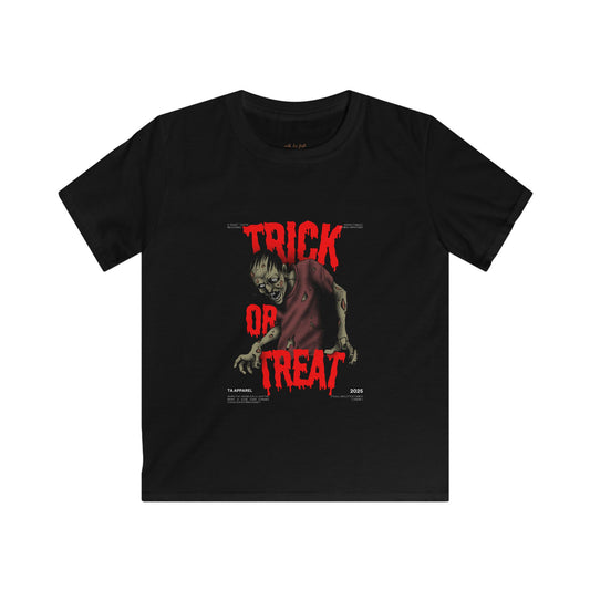 Halloween Spooky Kids Tee, Trick or Treat, Kids Clothing