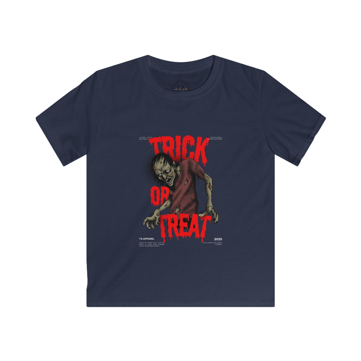 Halloween Spooky Kids Tee, Trick or Treat, Kids Clothing