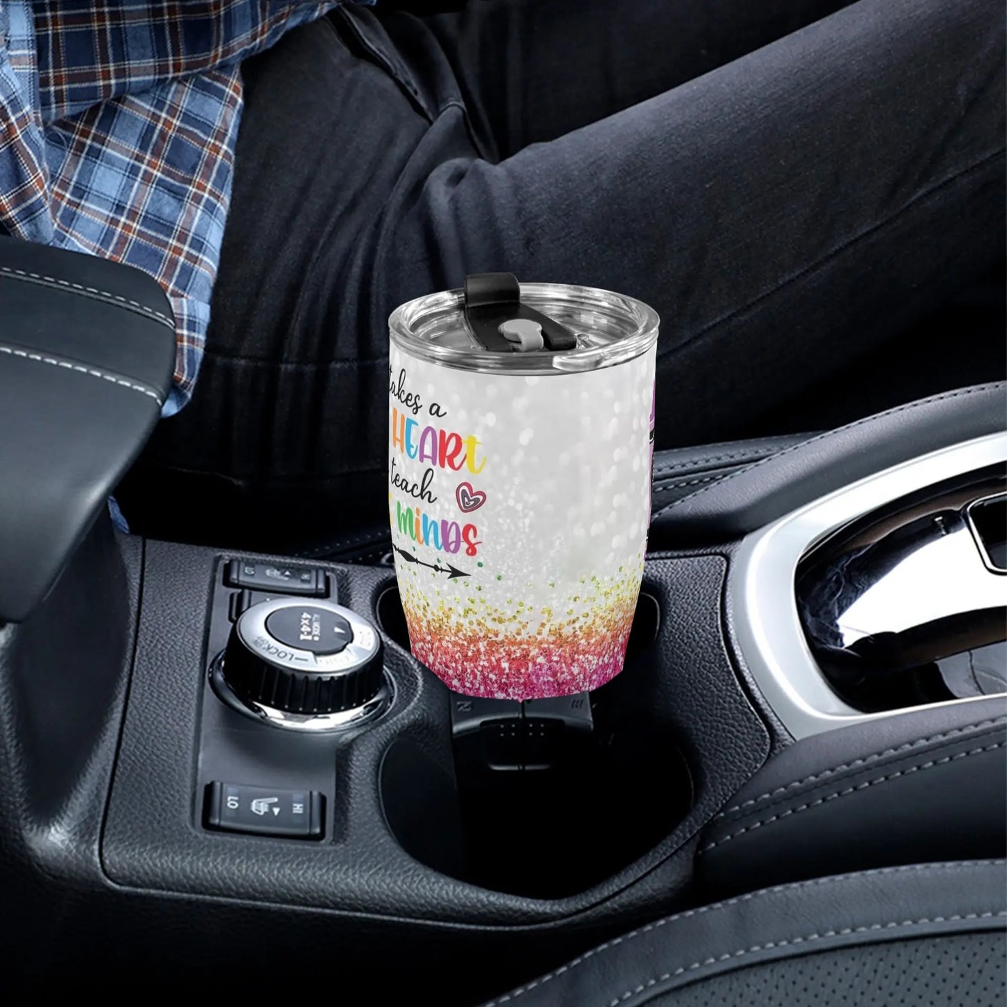 Teachers - 3D Personalized 30oz Stainless Steel Tumbler - Custom Printed Insulated Cup for Hot & Cold Drinks - Ideal Gift for Teachers