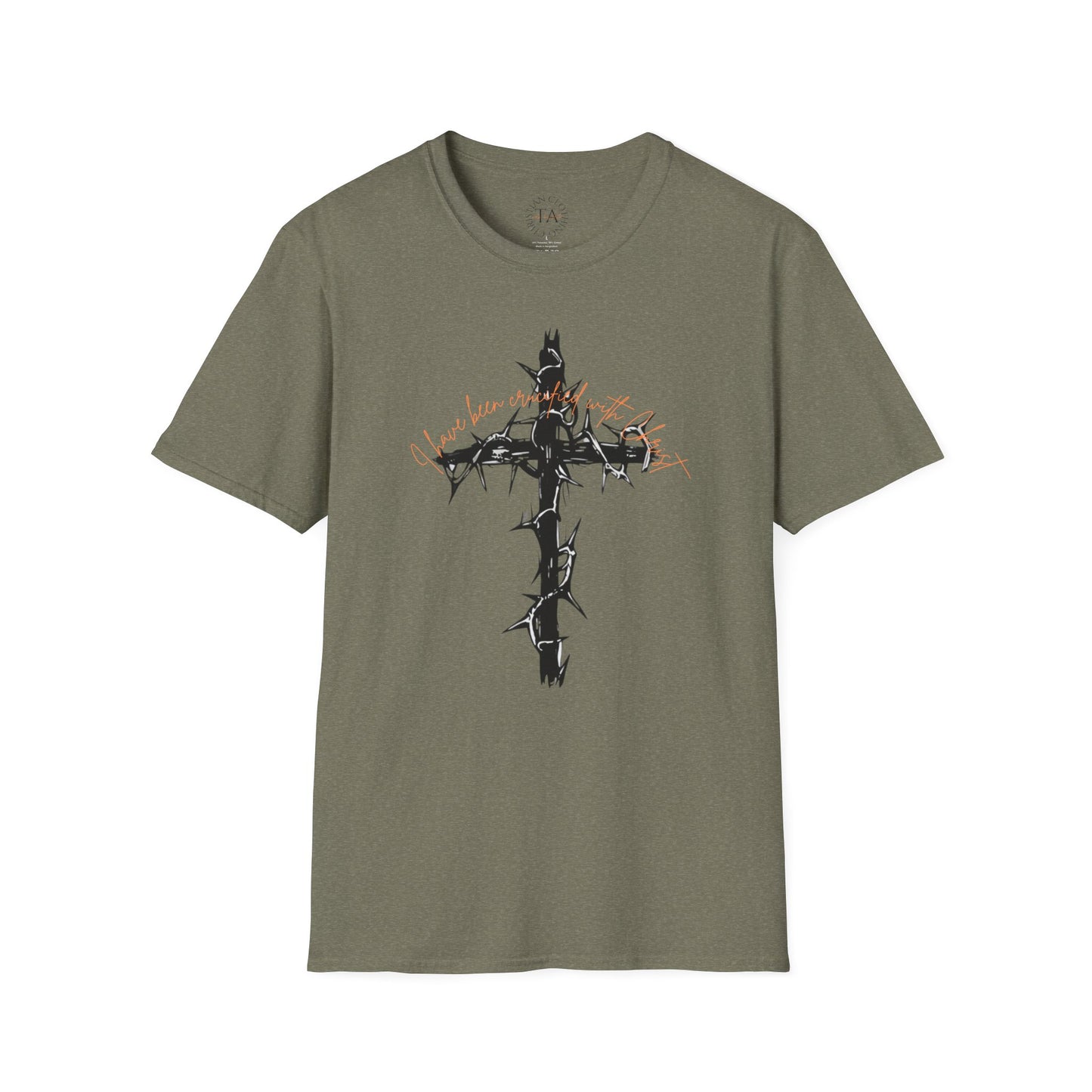 Faith Inspired Christian Cross Unisex T-Shirt - 'I Have Been Crucified with Christ' Design