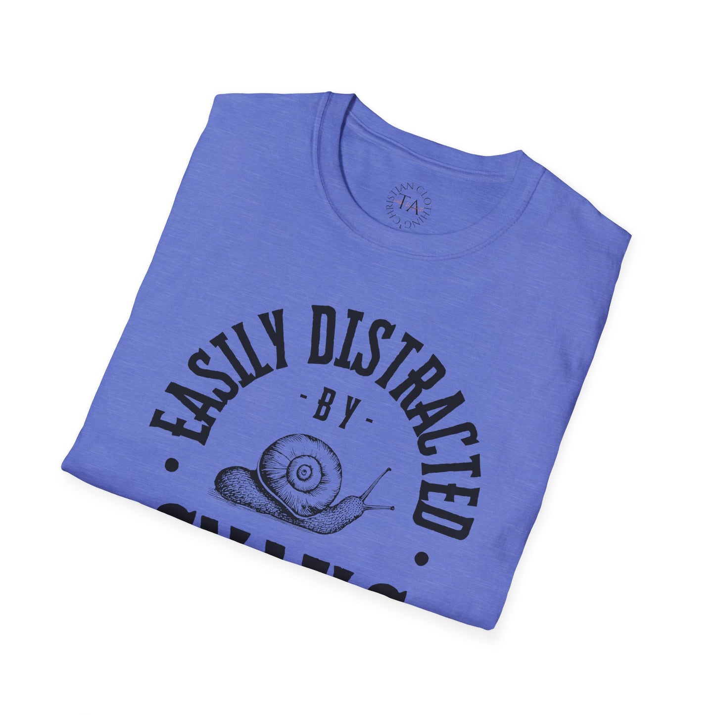 Easily Distracted by Snails Unisex T-Shirt - Cute Graphic Tee for Animal Lovers