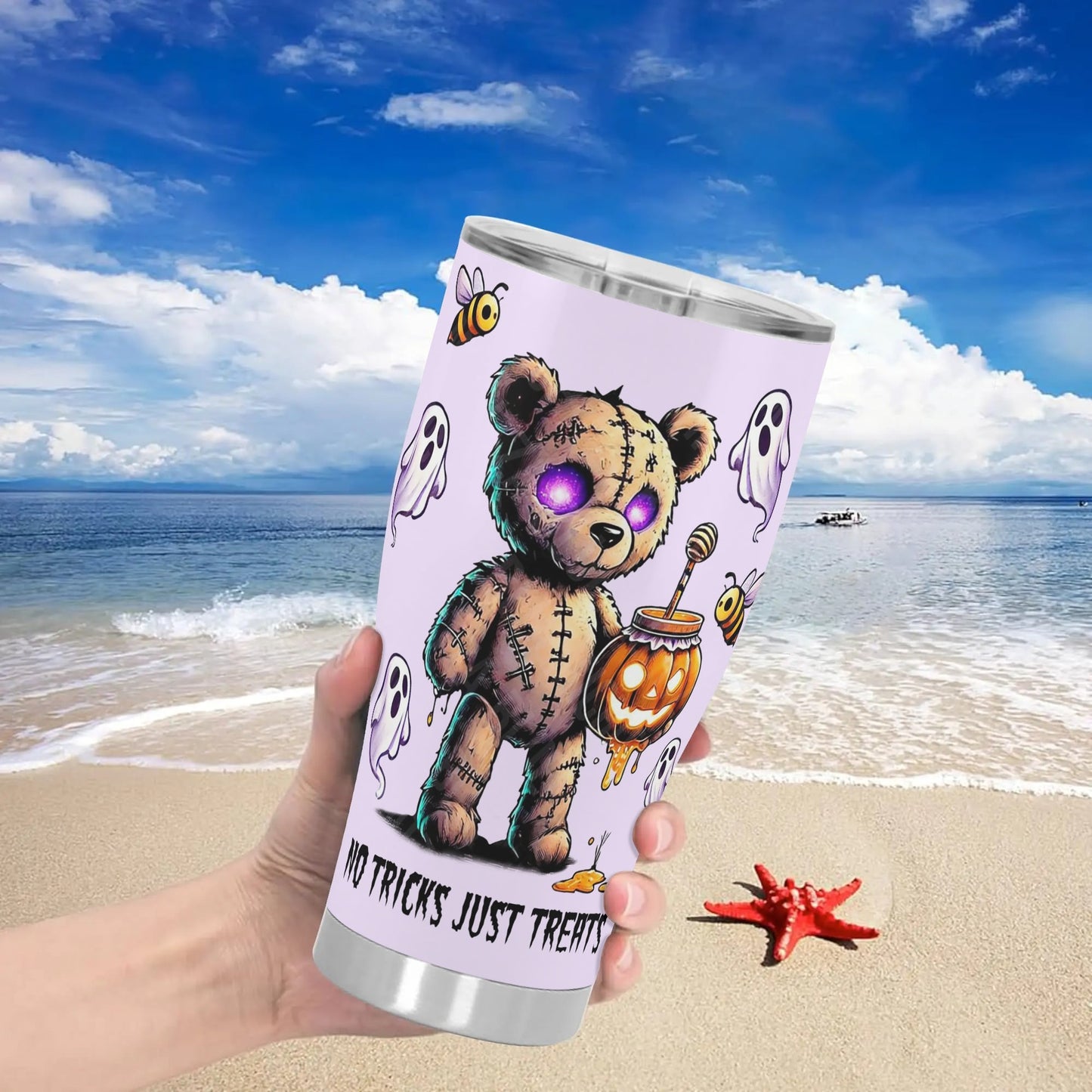 3D Personalized Halloween Stainless Steel Tumbler 30oz Printed Cup Gift