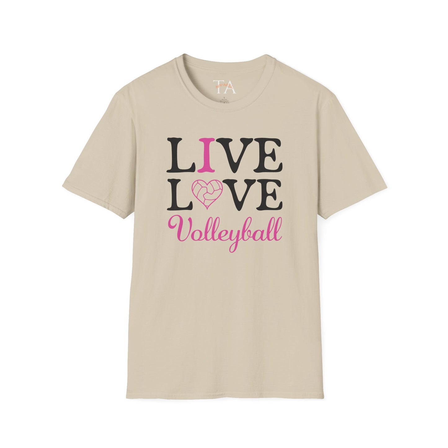 Volleyball T-Shirt - I love Volleyball design
