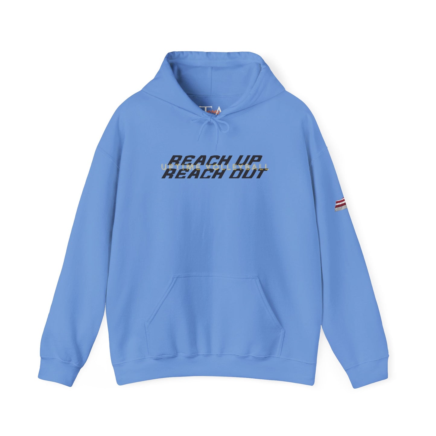 UPTIME Volleyball Reach Up Reach Out Hoodie | Empowerment Motivational Gift