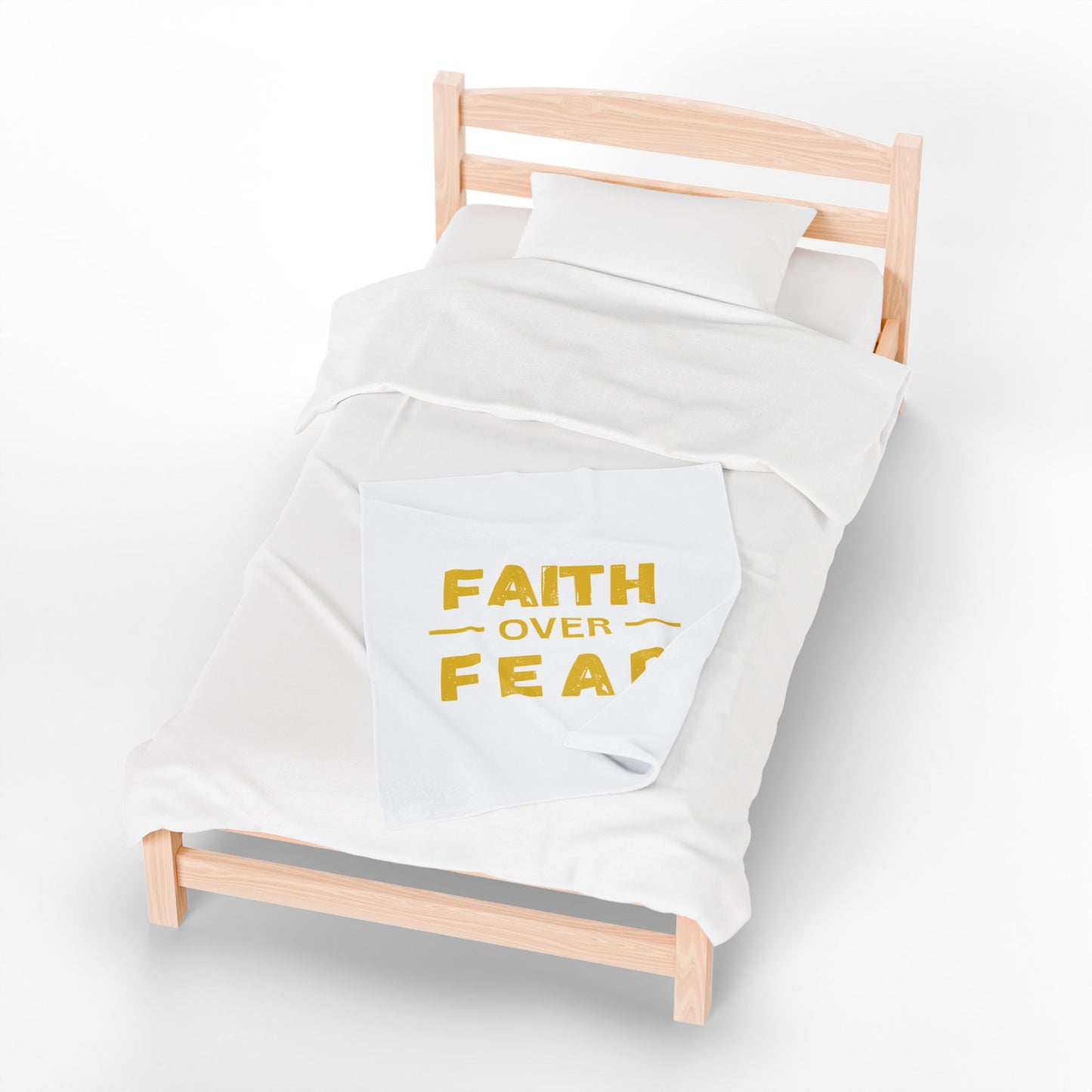 Faith Inspired Faith Over Fear Cozy Velveteen Plush Blanket with Motivational Quote - Perfect for Home Decor, Gifts, and Comfort, Faith over Fear, Inspirational [...]