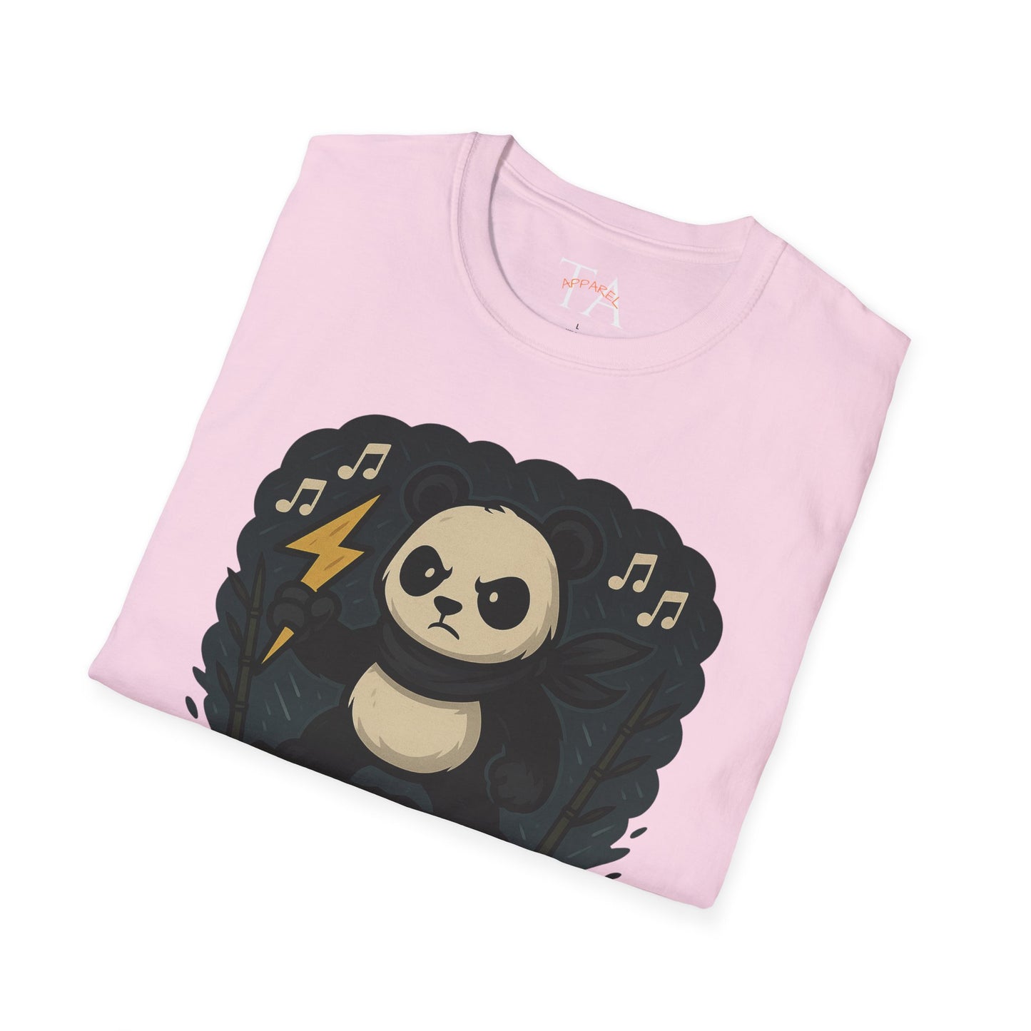 Panda Storm Tee for Animal and Music Lovers - Softstyle T-Shirt