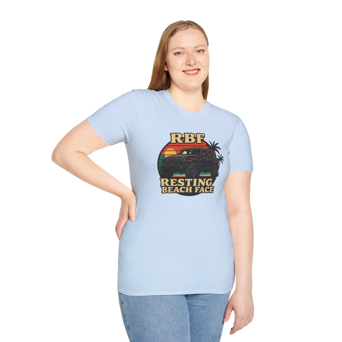 Resting Beach Face T-Shirt | Resting Beach Face | Summer Casual Wear, Vacation Tee, Beach Lover Gift, Relaxed Style, Unisex Apparel