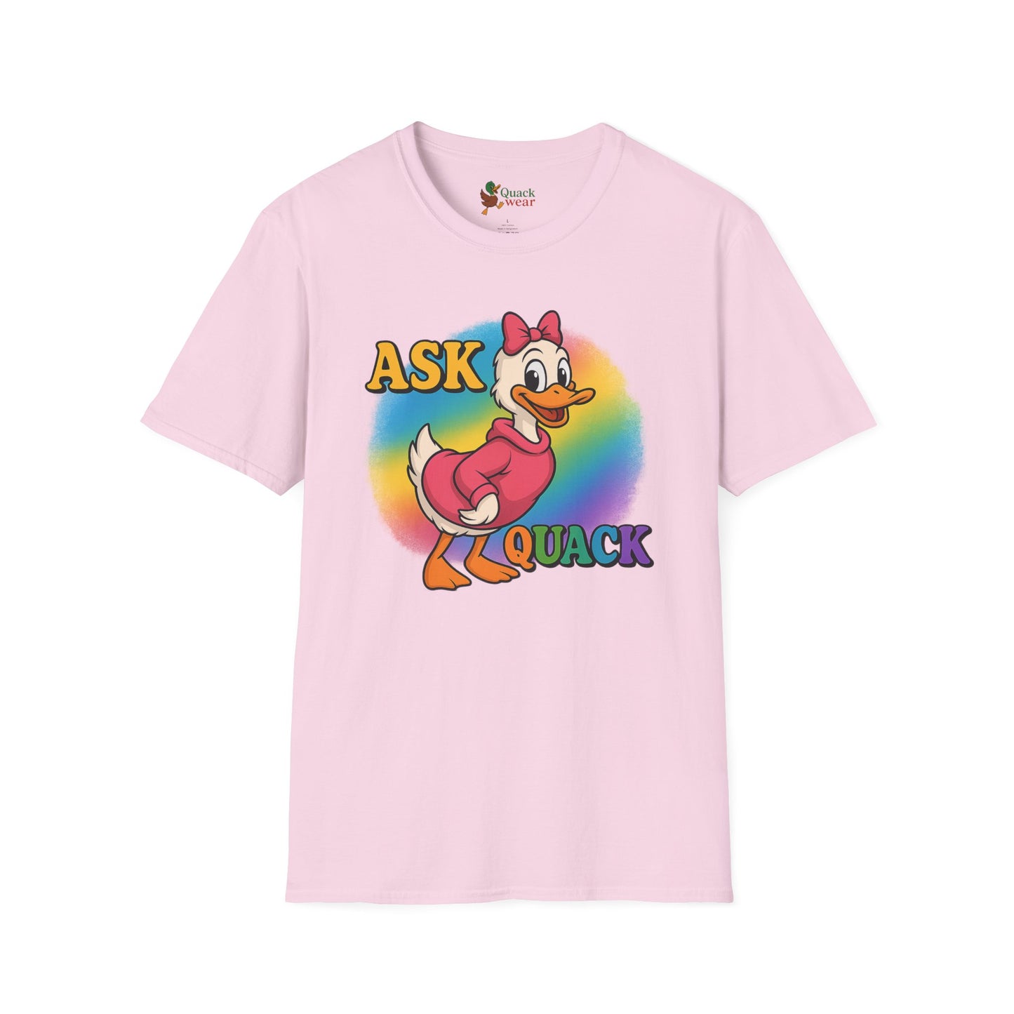 Ask Quack Duck Unisex T-Shirt - Funny Graphic Tee for Kids and Adults