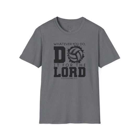 Volleyball Christian Unisex T-Shirt - Do it for the Lord