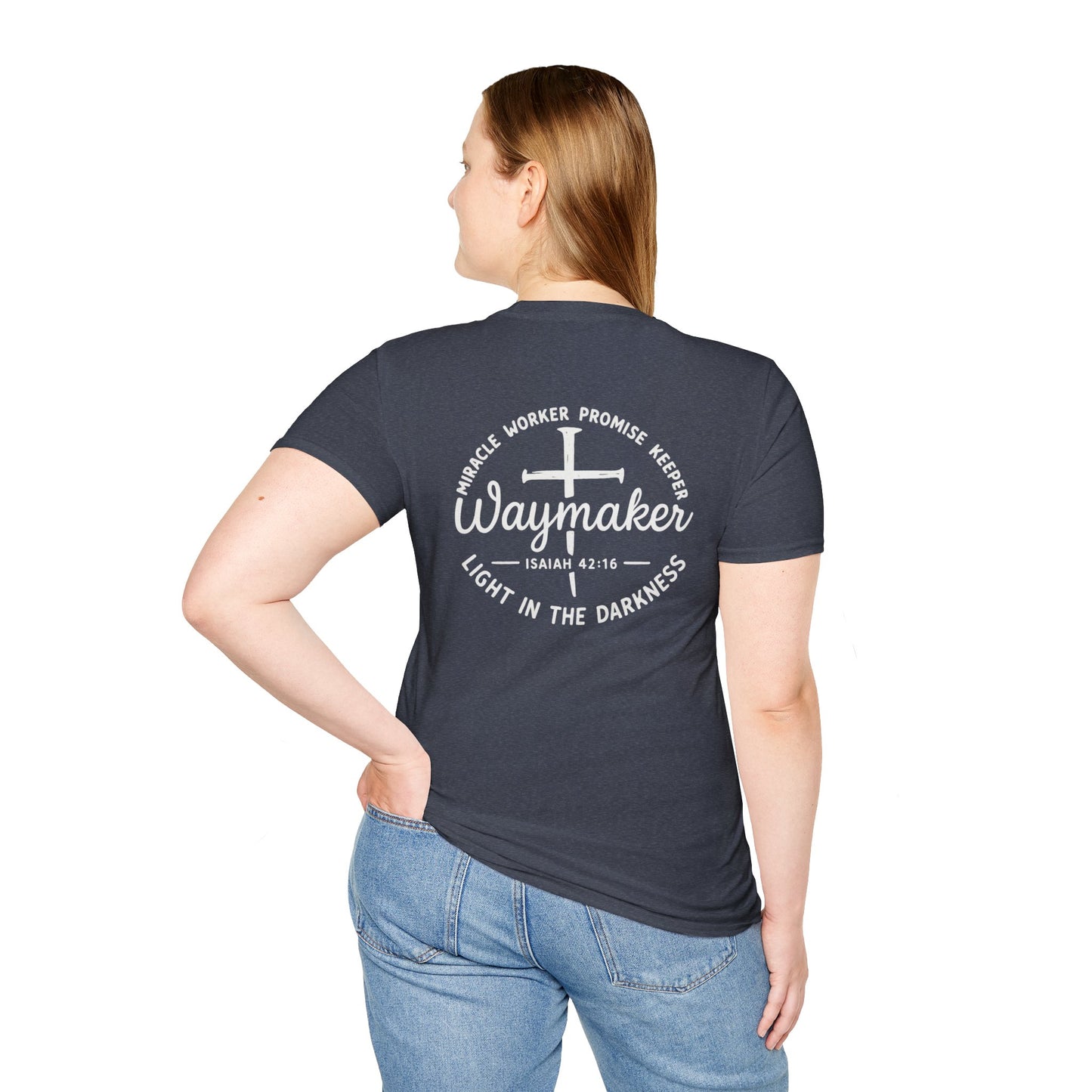 Faith Inspired Waymaker Registered Nurse Unisex Softstyle T-Shirt