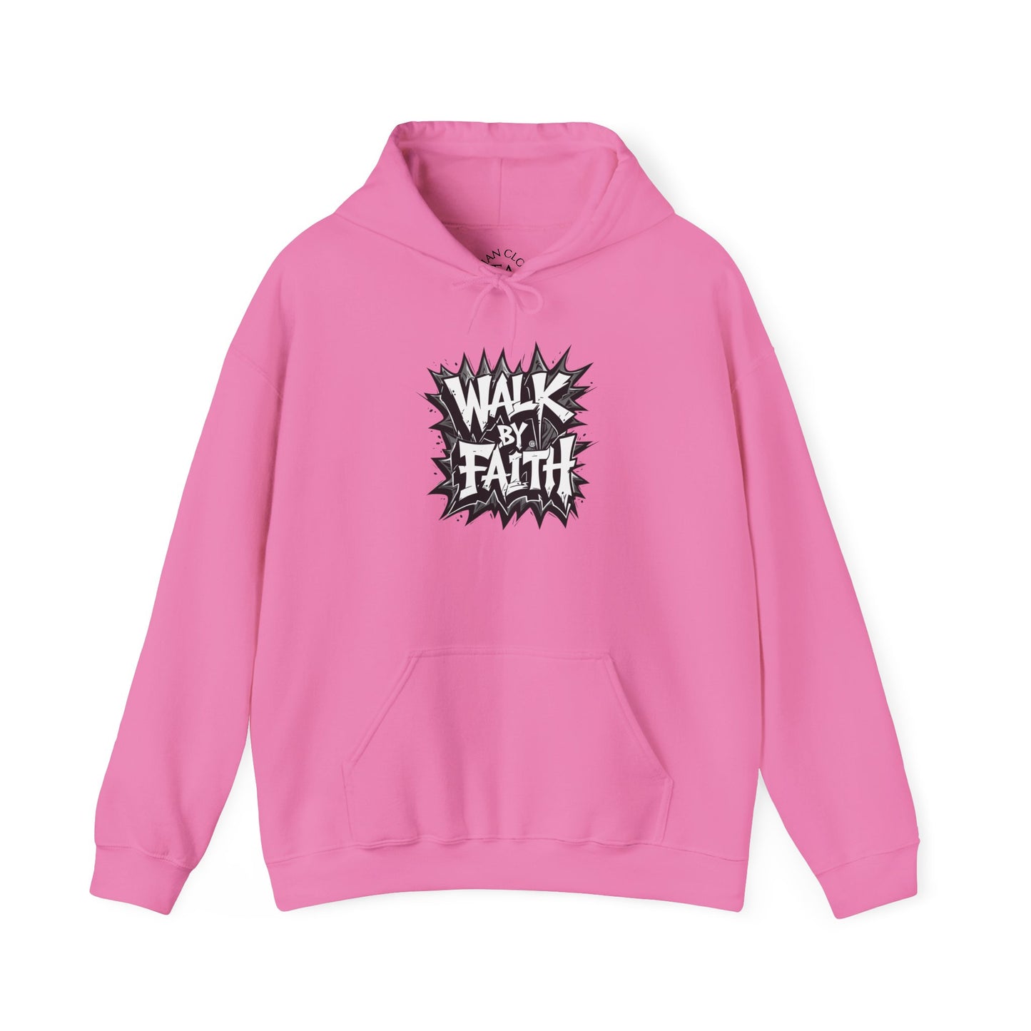 Faith Inspired Unisex Walk by Faith Hoodie - Inspirational Unisex Sweatshirt, Faith Apparel, Cozy Casual Wear, Gift for Believers, Everyday Comfort