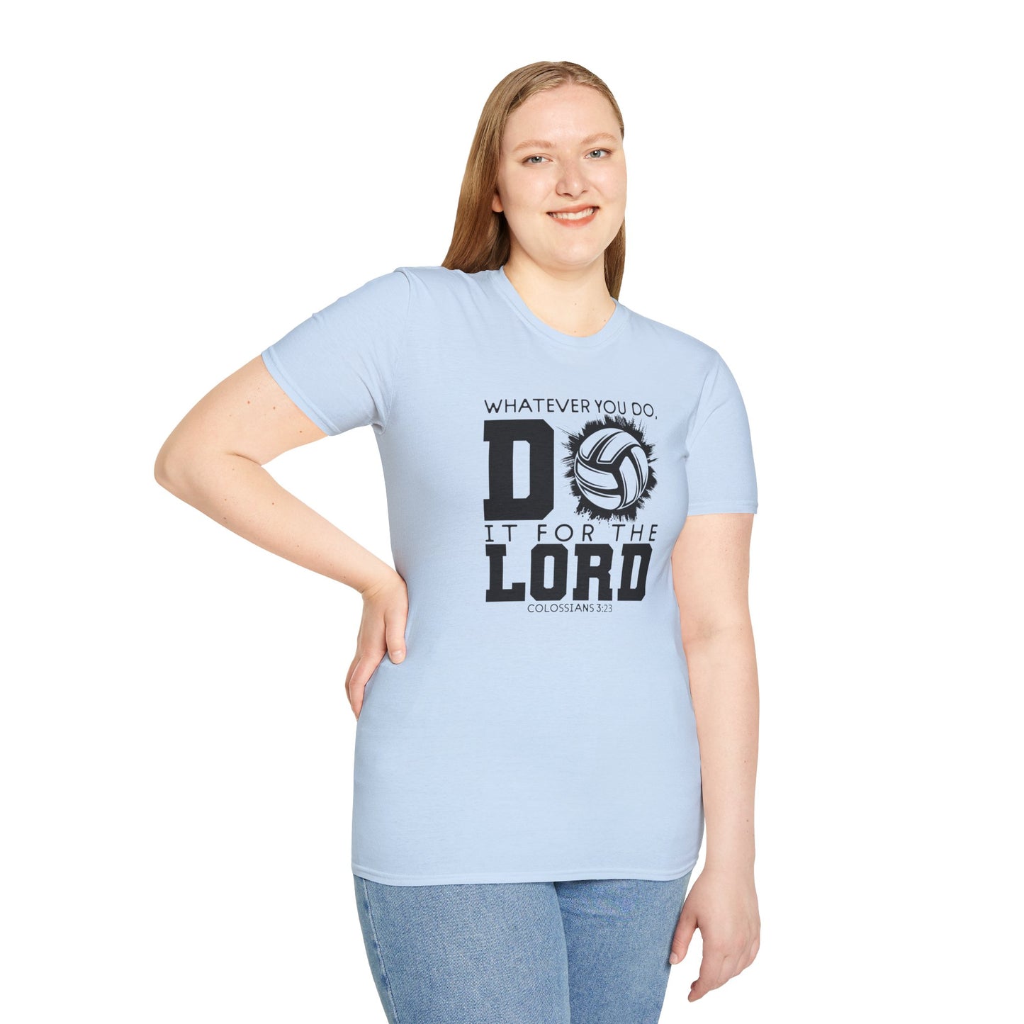 Volleyball Christian Unisex T-Shirt - Do it for the Lord