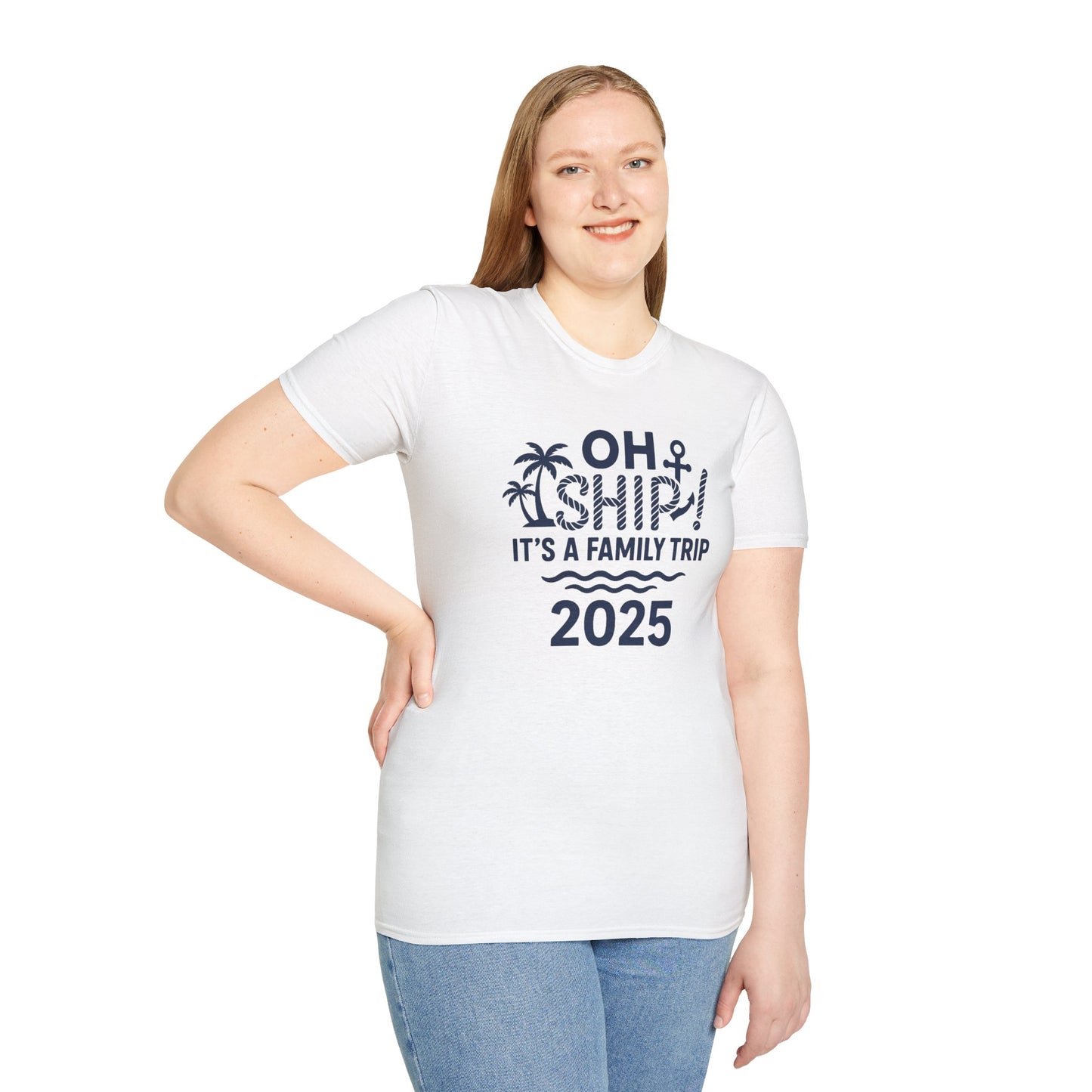 Family Cruise Vacation T-Shirt - Oh Ship, It's A Family Trip