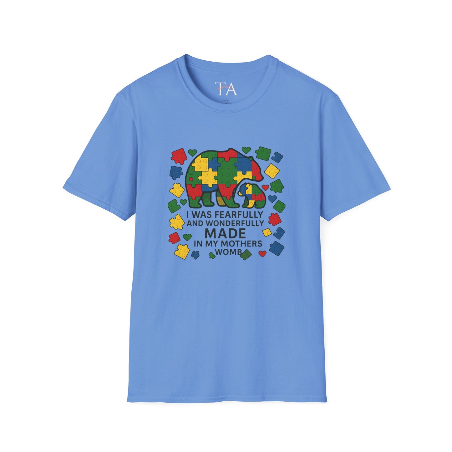 Autism Lego Mama Bear T-Shirt