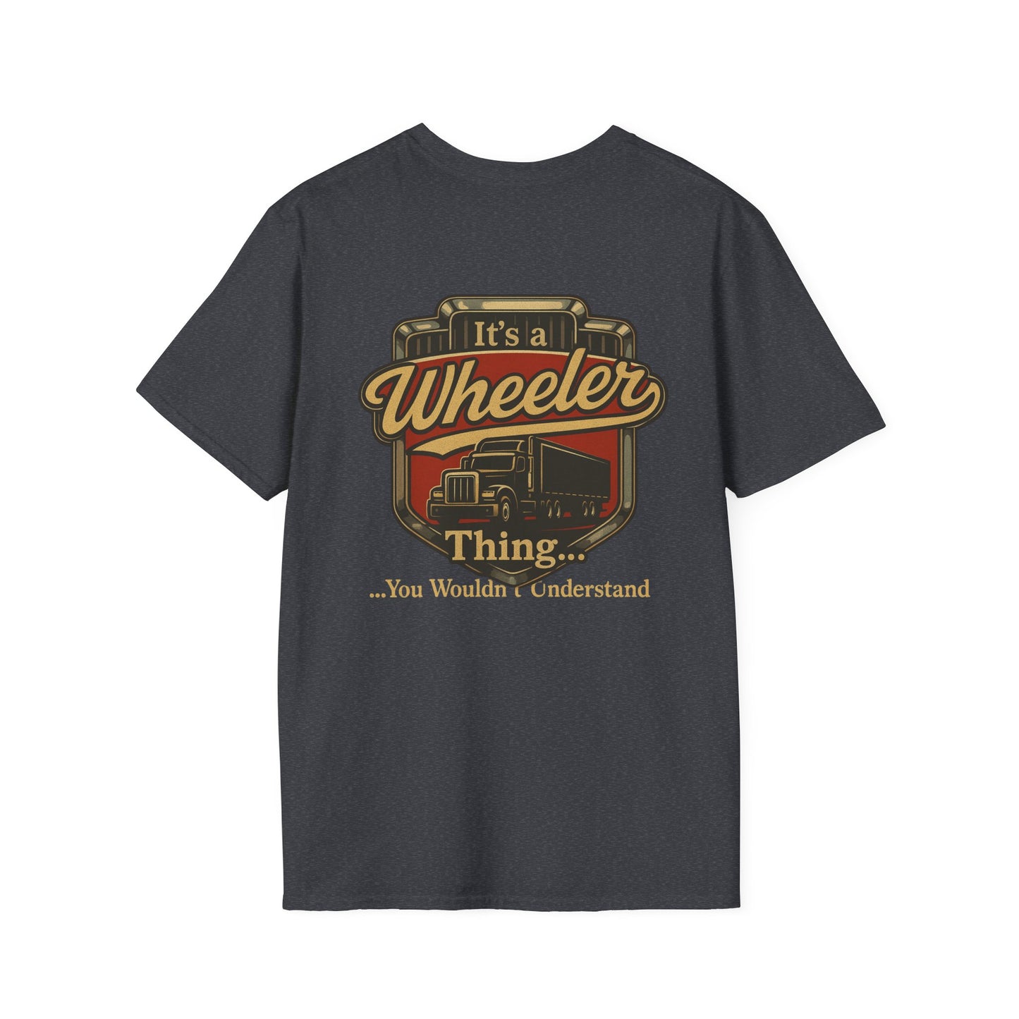 "It's a Wheeler Thing" Unisex Softstyle T-Shirt, Ideal for Truck Lovers, Gifts for Drivers, Casual Wear, Perfect for Birthdays, Father's Day