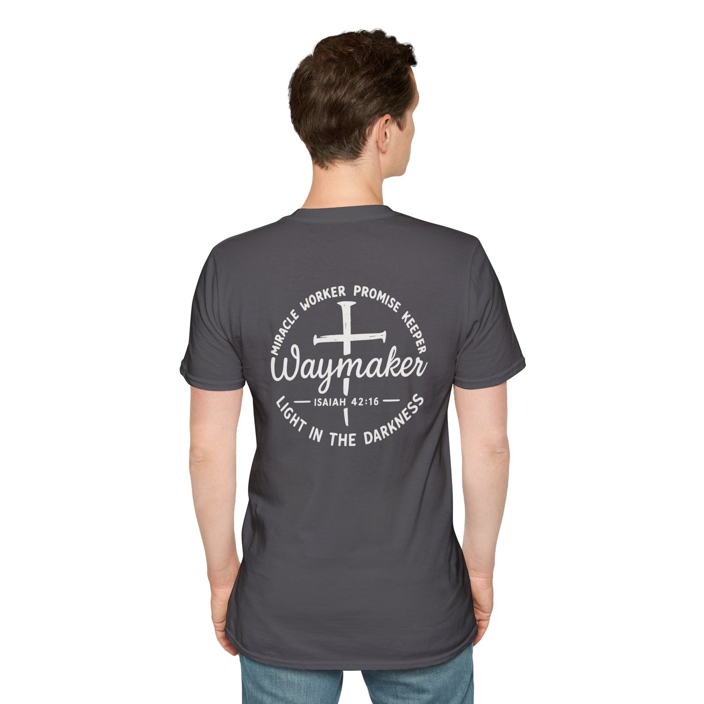 Faith Inspired Waymaker Registered Nurse Unisex Softstyle T-Shirt
